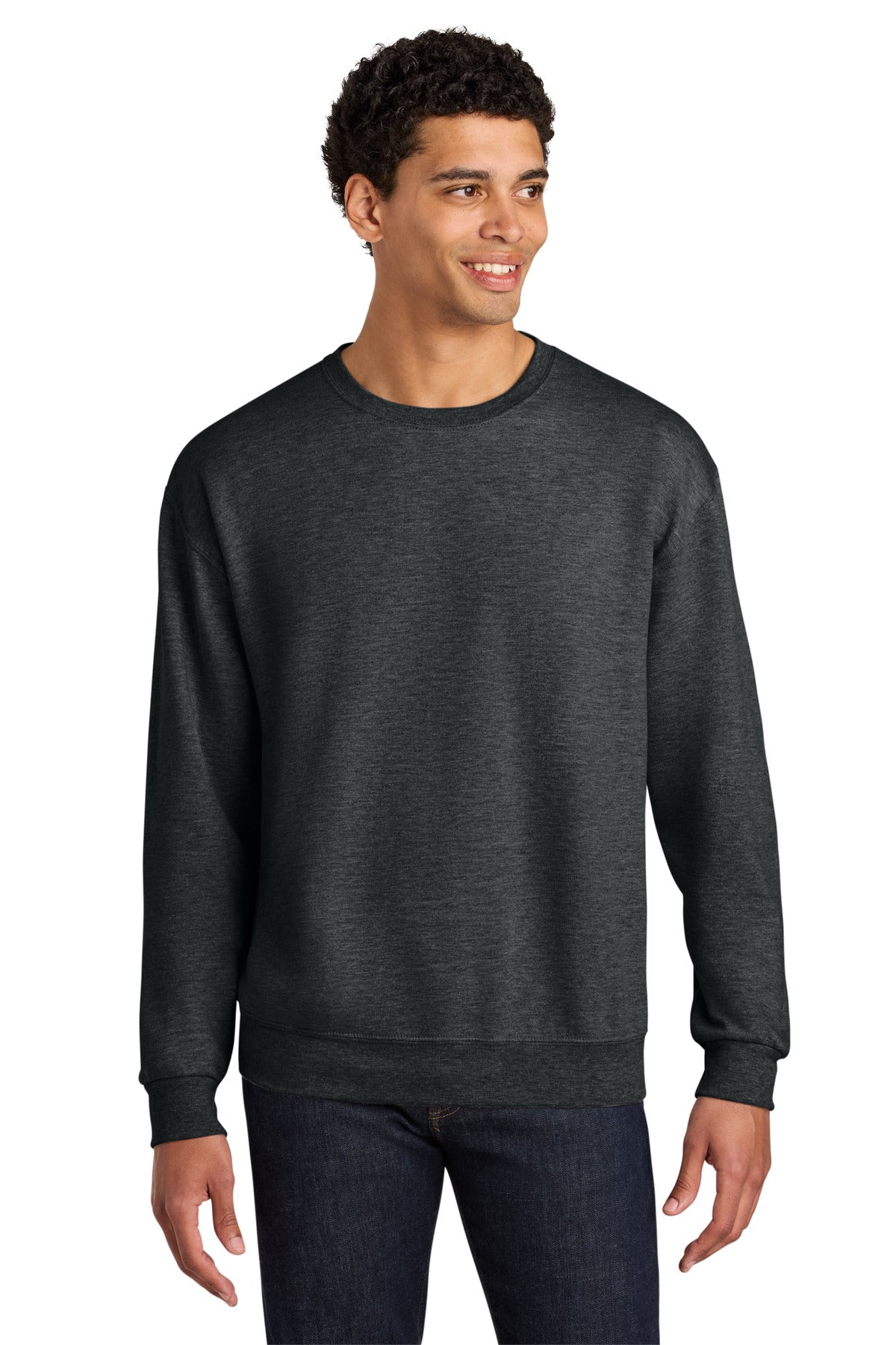 Jerzees Men's Ultimate CVC Ring Spun Crewneck Sweatshirt IC48M