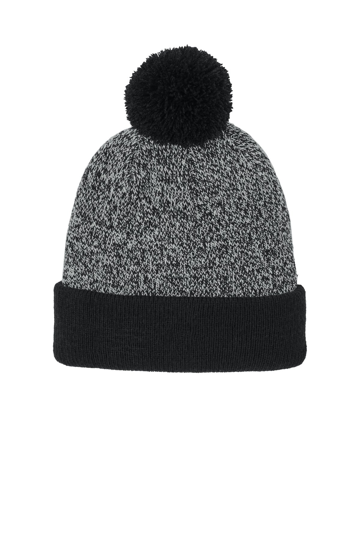 Sport-Tek Men's Halftime Heather Pom Beanie STC68