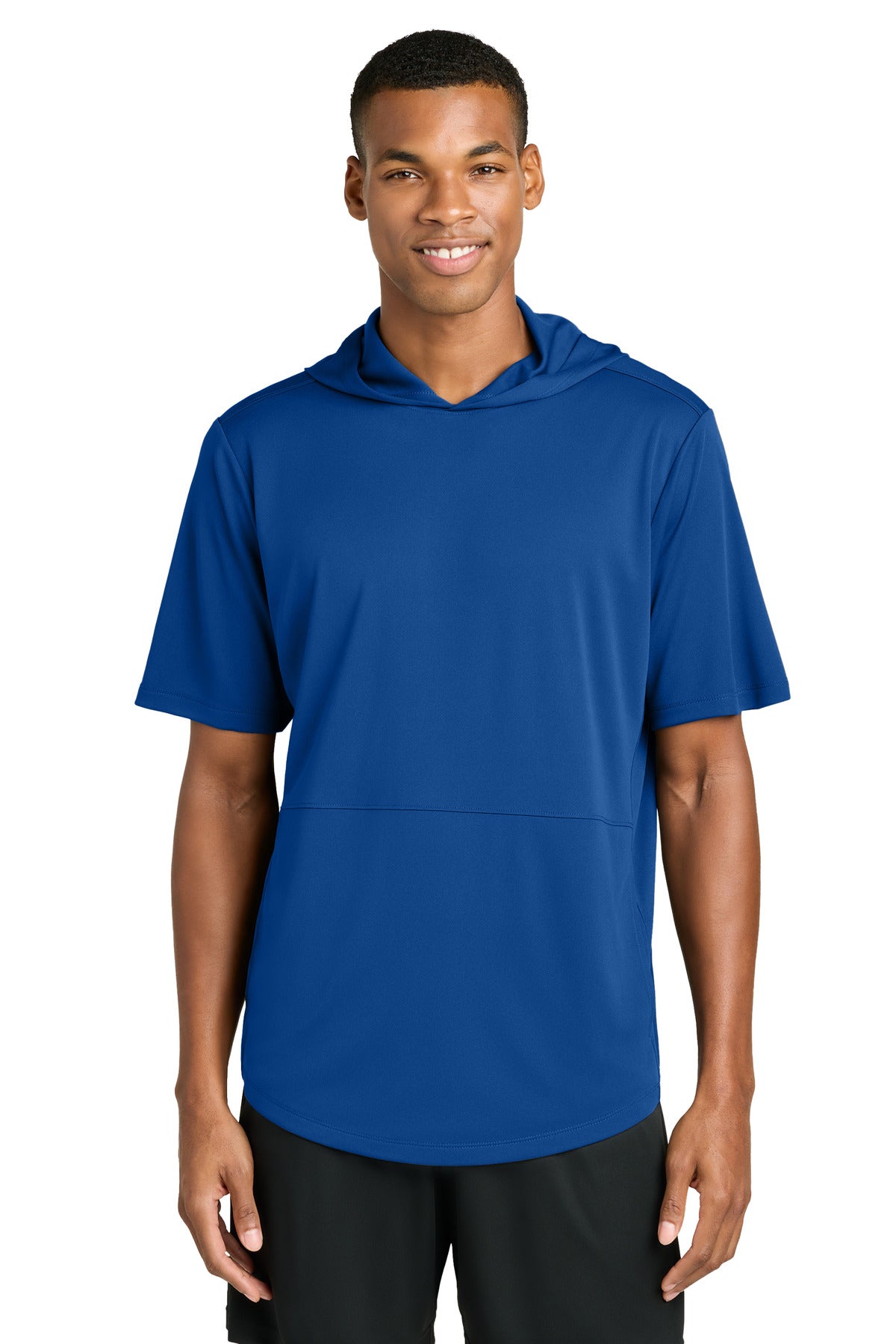 Sport-Tek Men's Club Short Sleeve Hoodie ST445