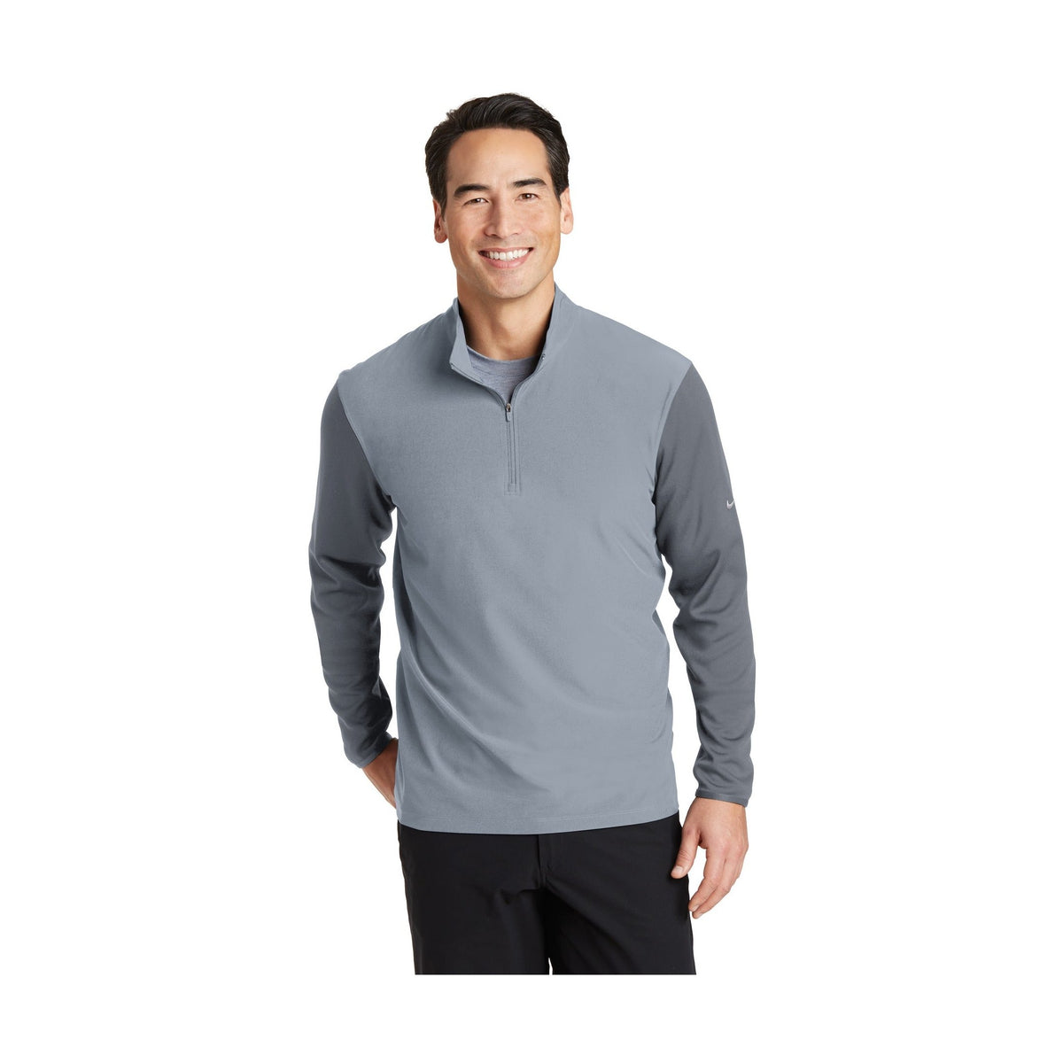 Nike Men's Dri-FIT Fabric Mix 1/2-Zip Cover-Up