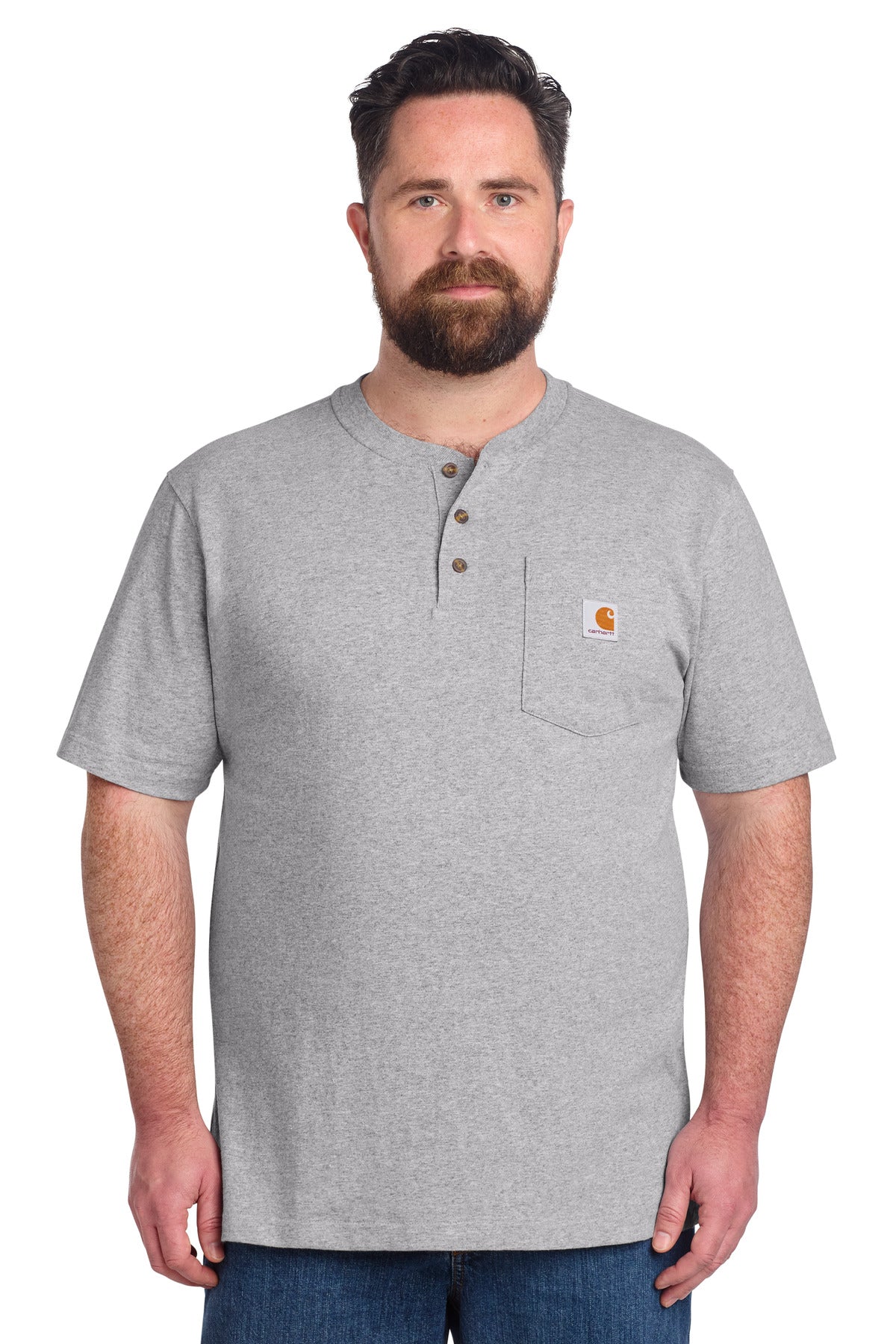 Carhartt Men's Short Sleeve Henley T-Shirt CTK84