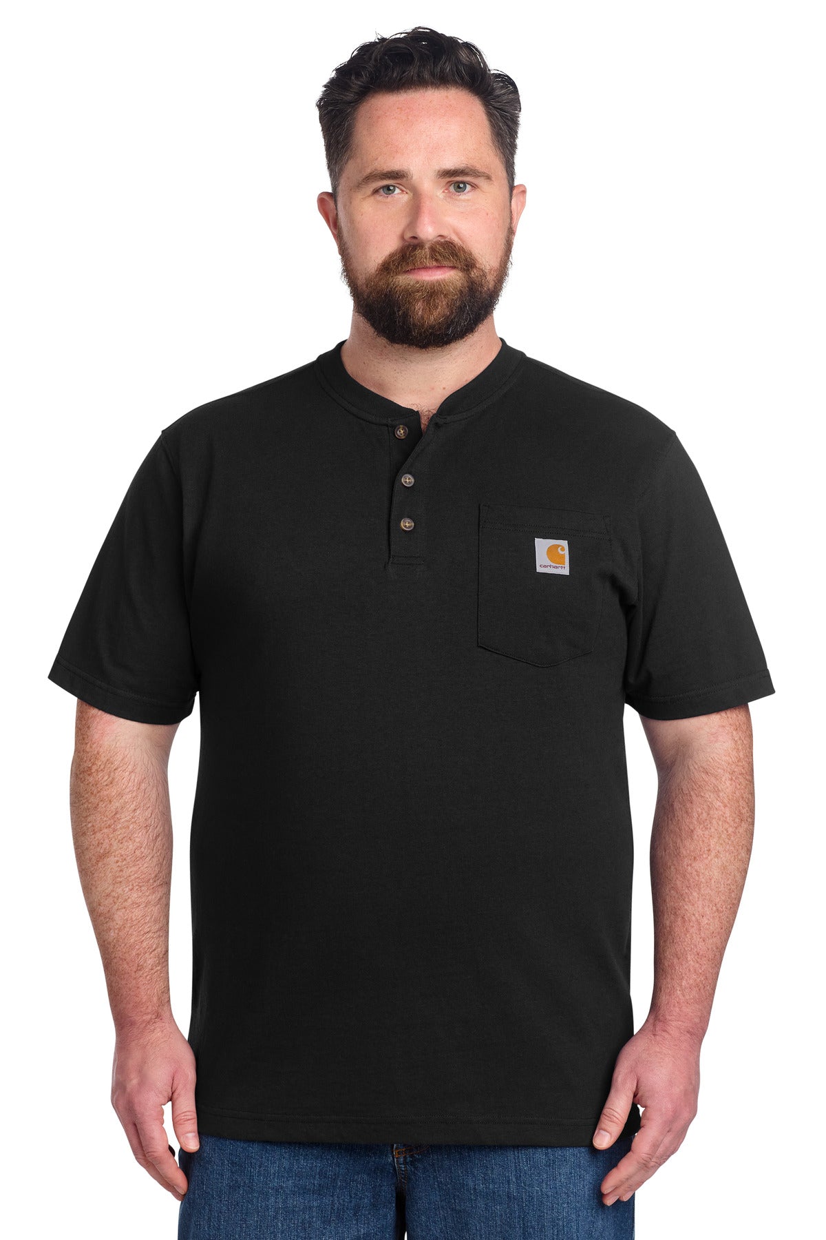Carhartt Men's Short Sleeve Henley T-Shirt CTK84