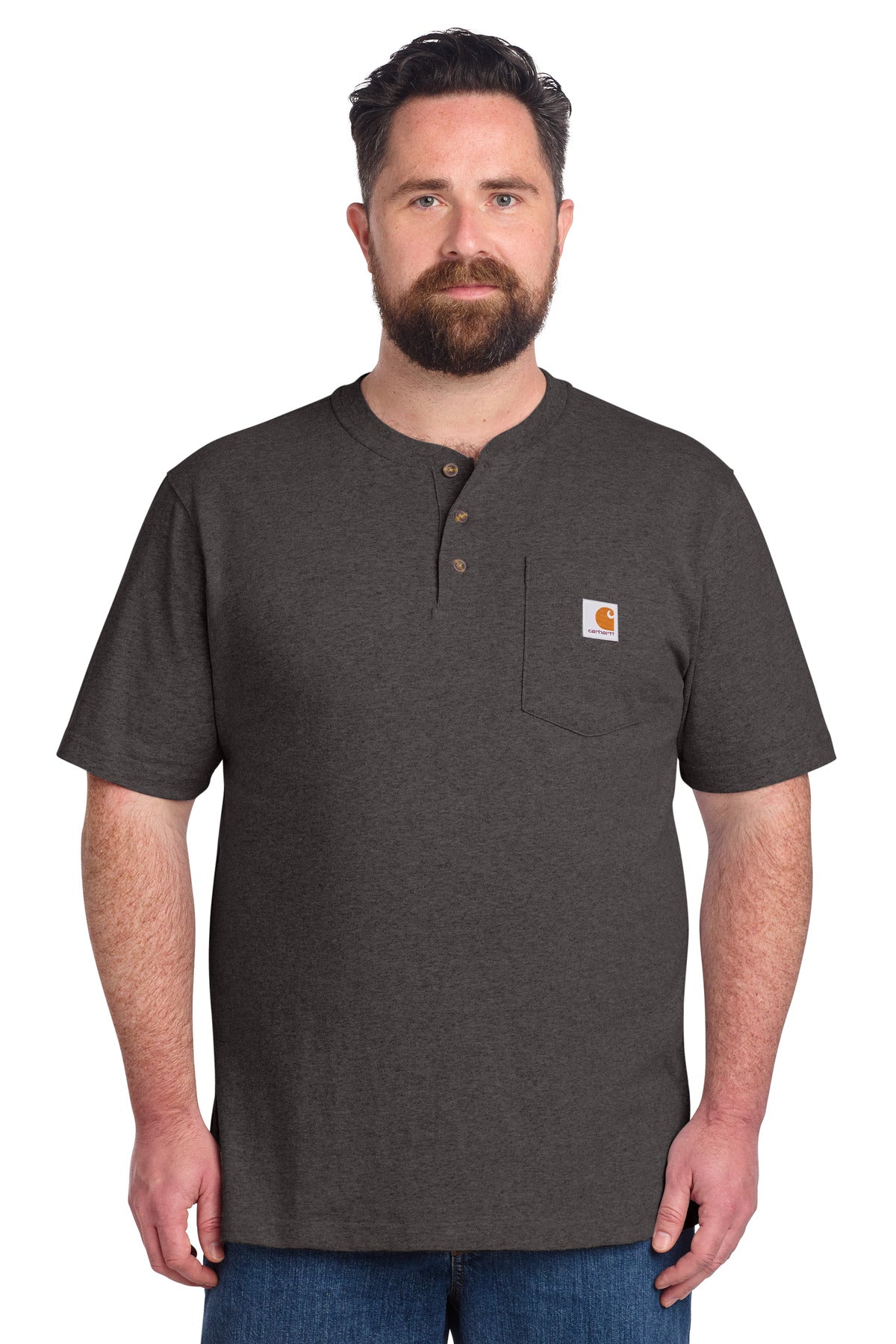 Carhartt Men's Short Sleeve Henley T-Shirt CTK84