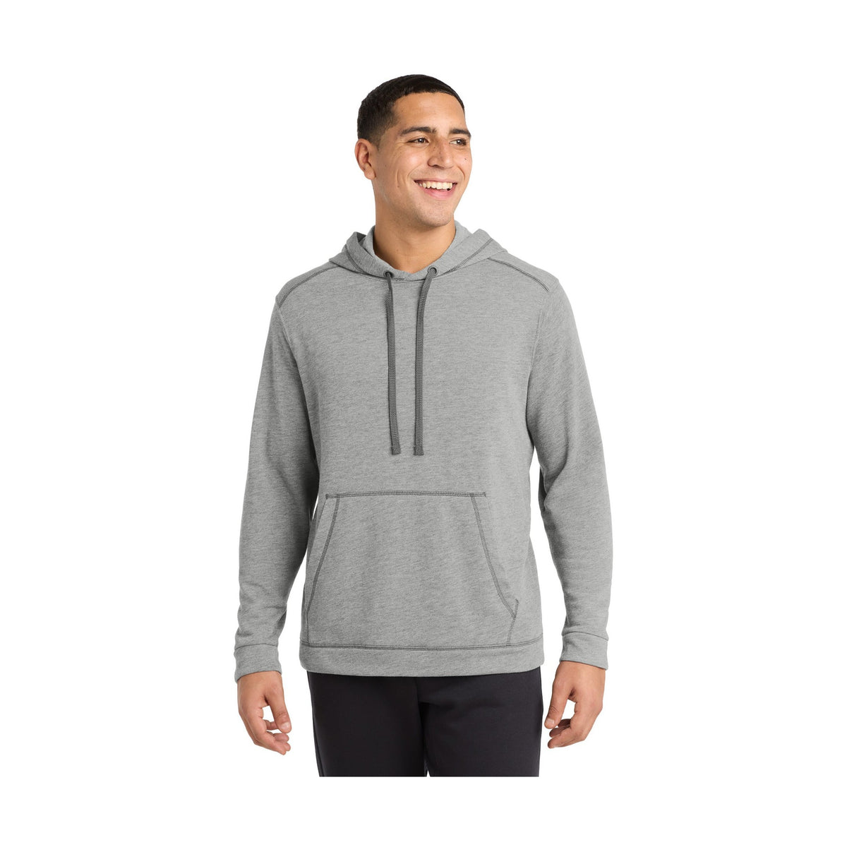 Sport-Tek Men's PosiCharge Tri-Blend Wicking Fleece Hooded Pullover