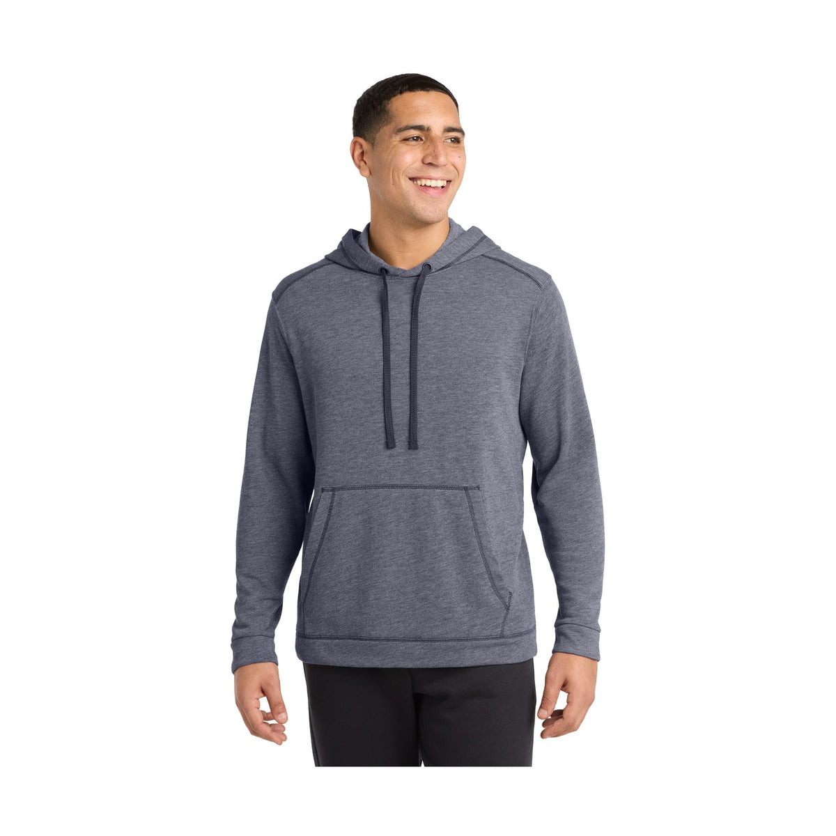 Sport-Tek Men's PosiCharge Tri-Blend Wicking Fleece Hooded Pullover