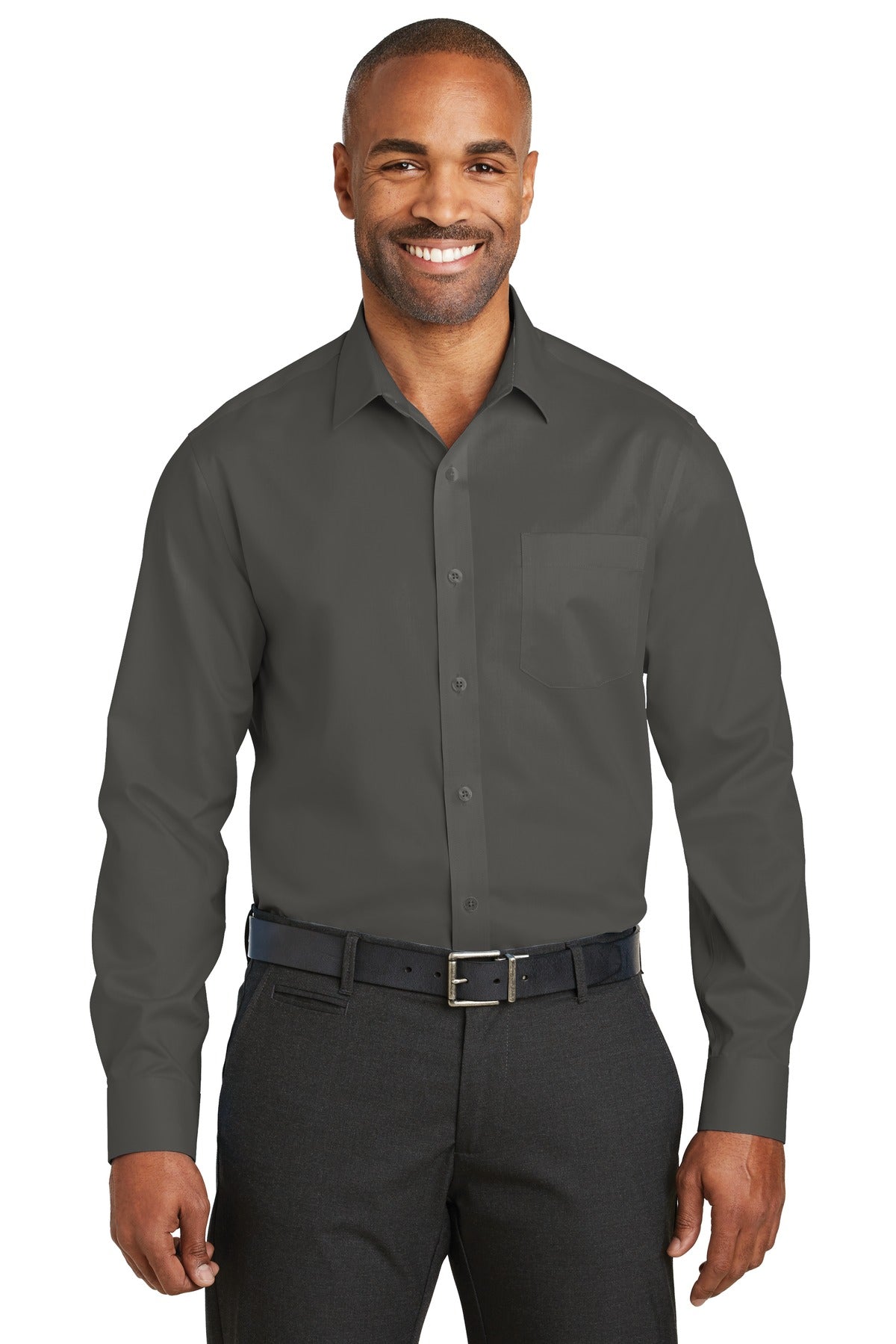 Red House Men's Slim Fit Non-Iron Twill Shirt-1