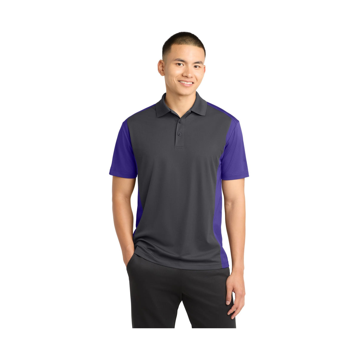 Sport-Tek Men's Colorblock Micropique Sport-Wick Polo