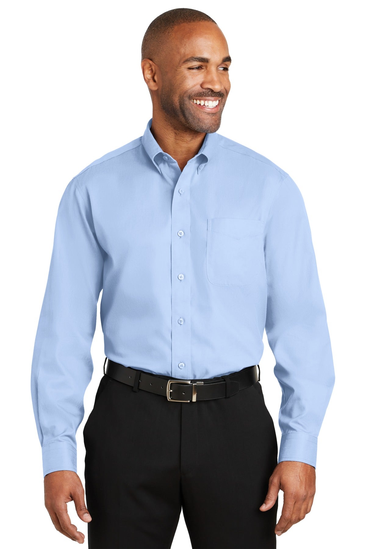 Red House Men's Dobby Non-Iron Button-Down Shirt