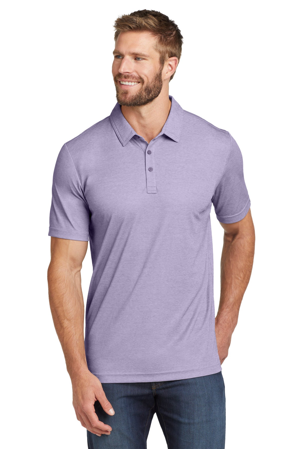 TravisMathew Men's Oceanside Heather Polo