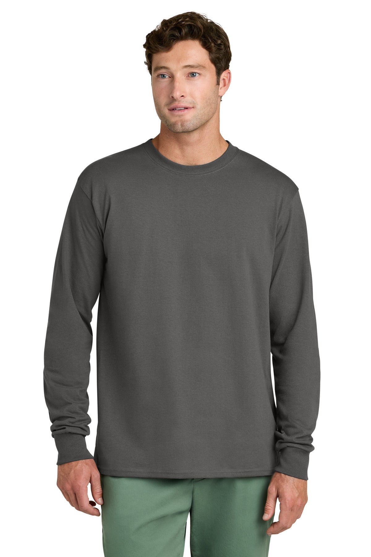 Port & Co Men's Long Sleeve Core Cotton Tee