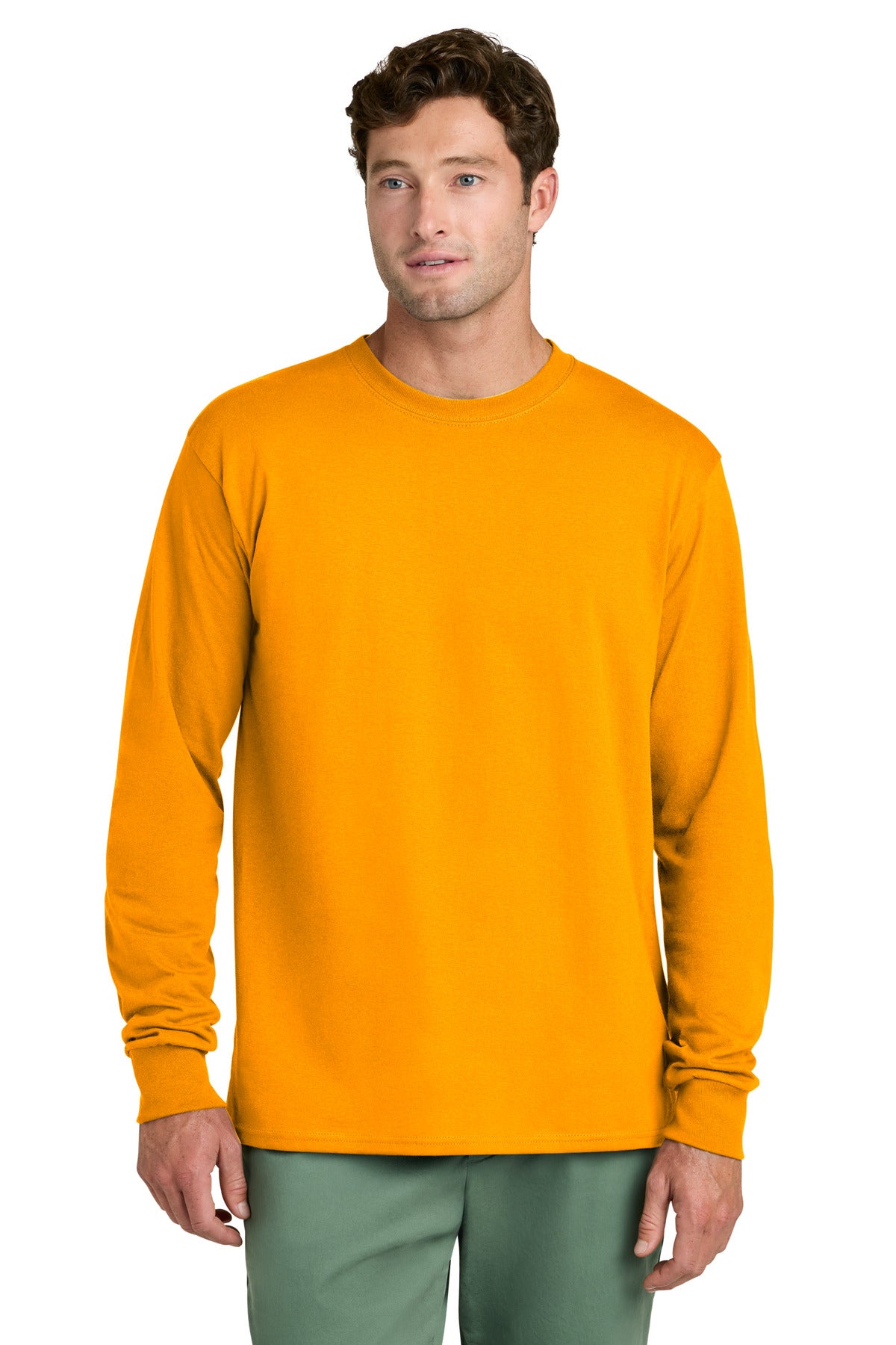 Port & Co Men's Long Sleeve Core Cotton Tee