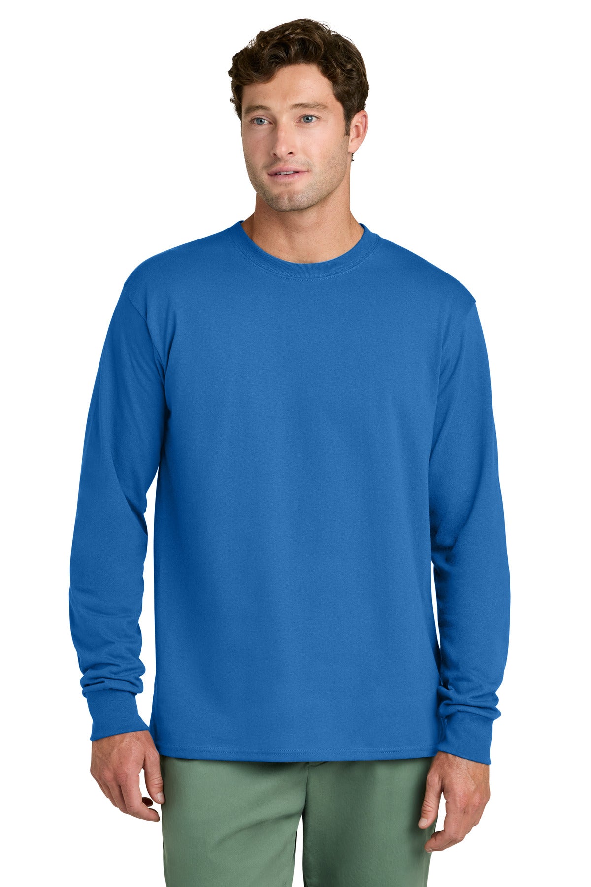 Port & Co Men's Long Sleeve Core Cotton Tee