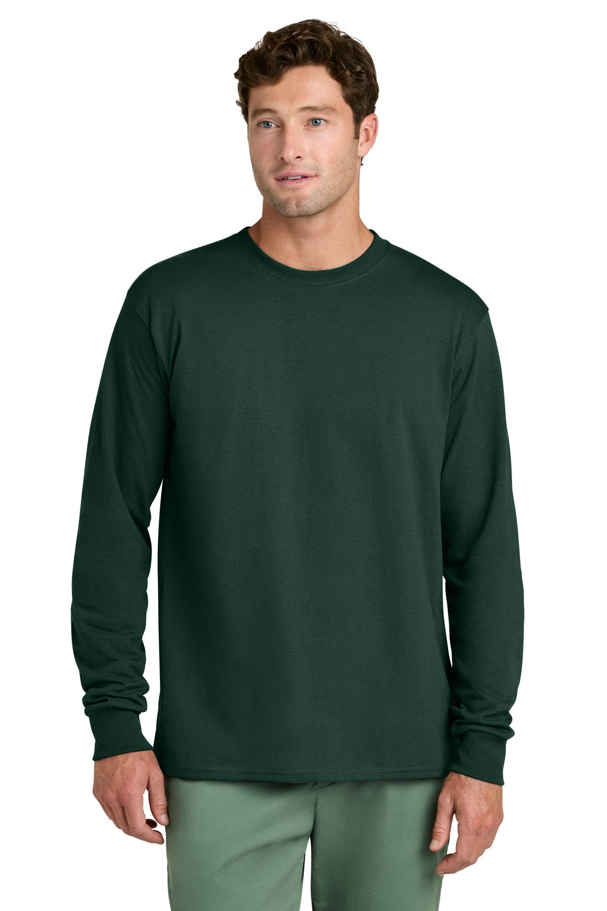 Port & Co Men's Long Sleeve Core Cotton Tee