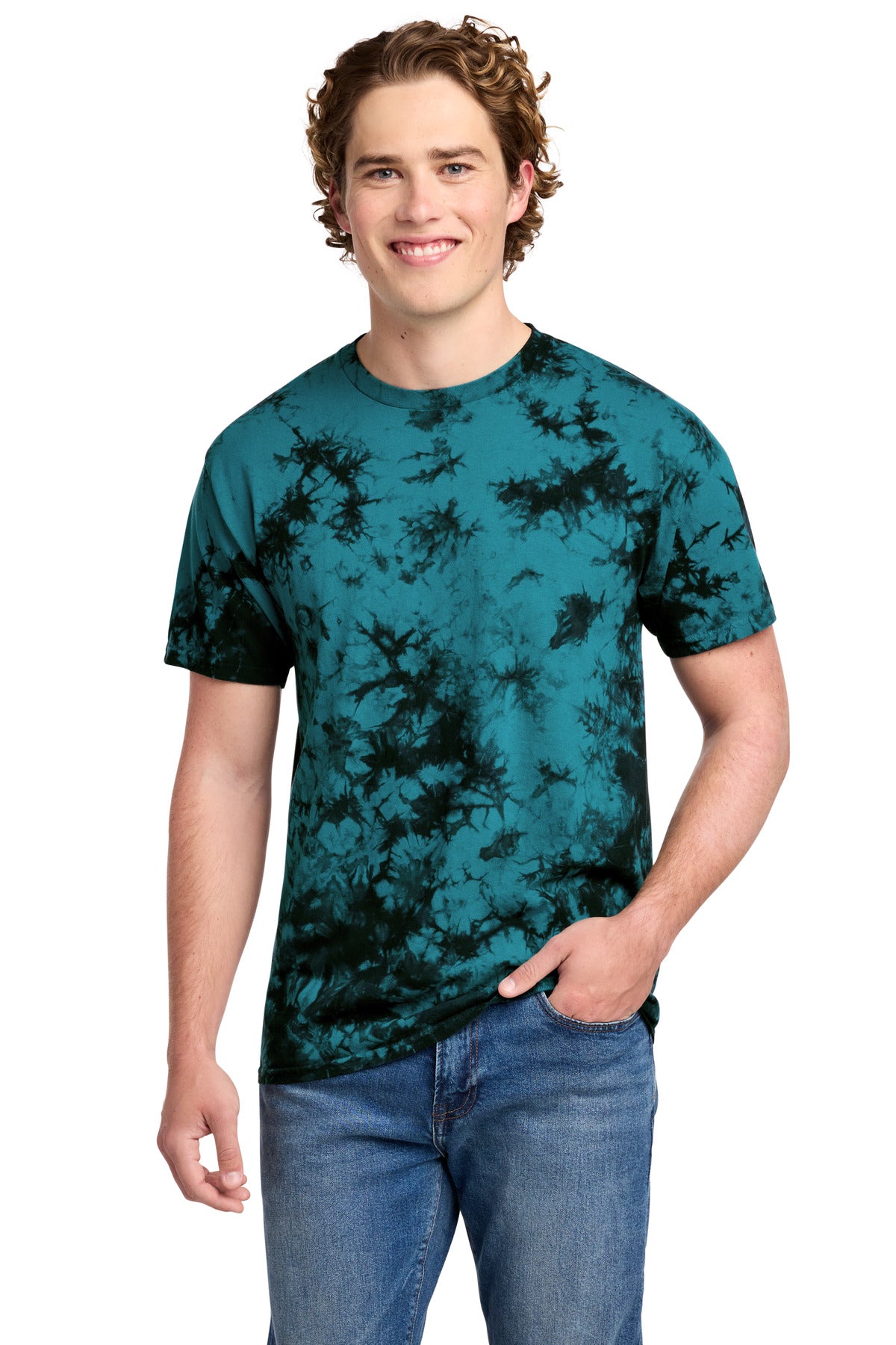 Port & Co Men's Crystal Tie-Dye Tee PC145