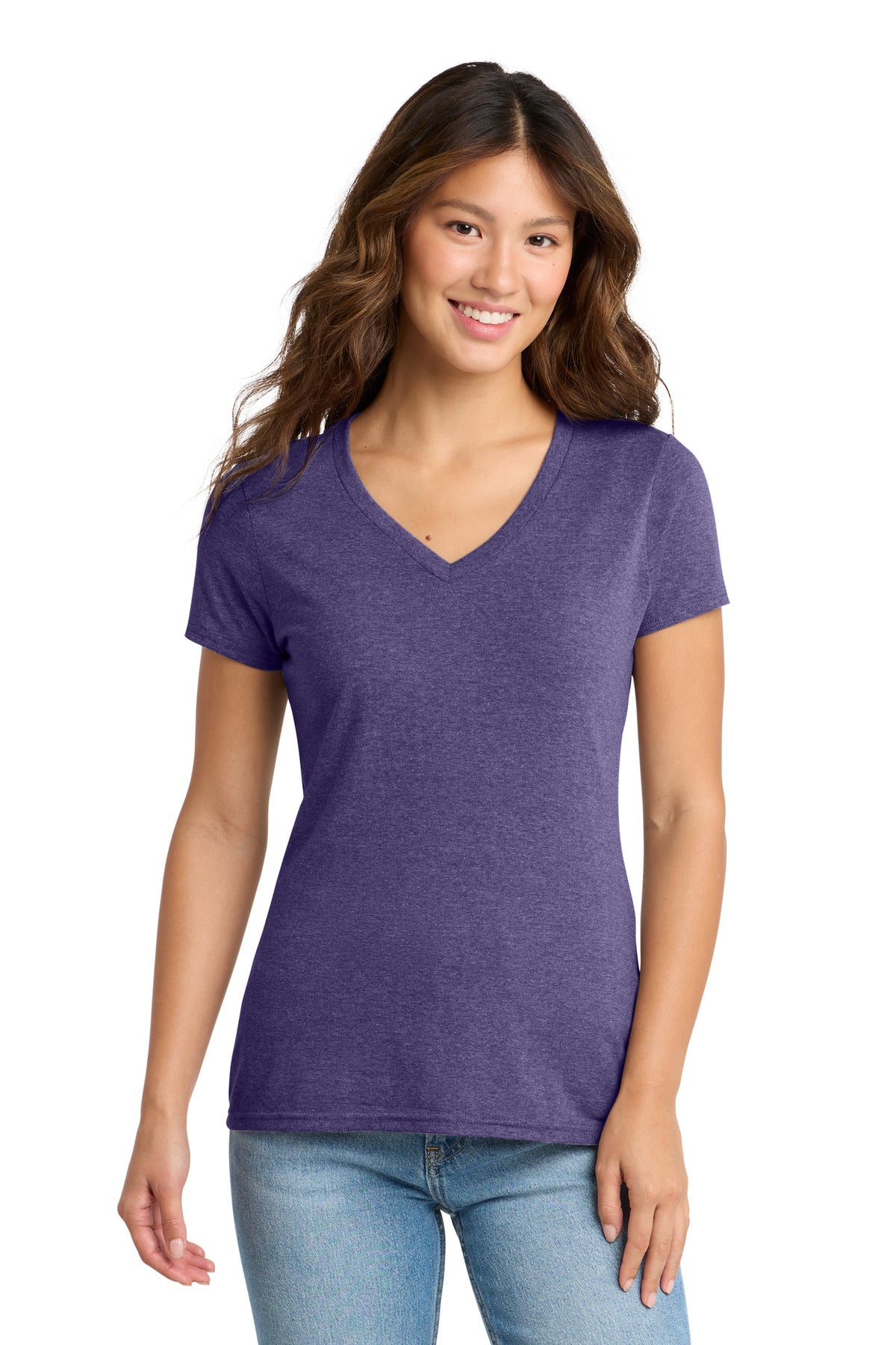 Port & Co Women's Tri-Blend V-Neck Tee