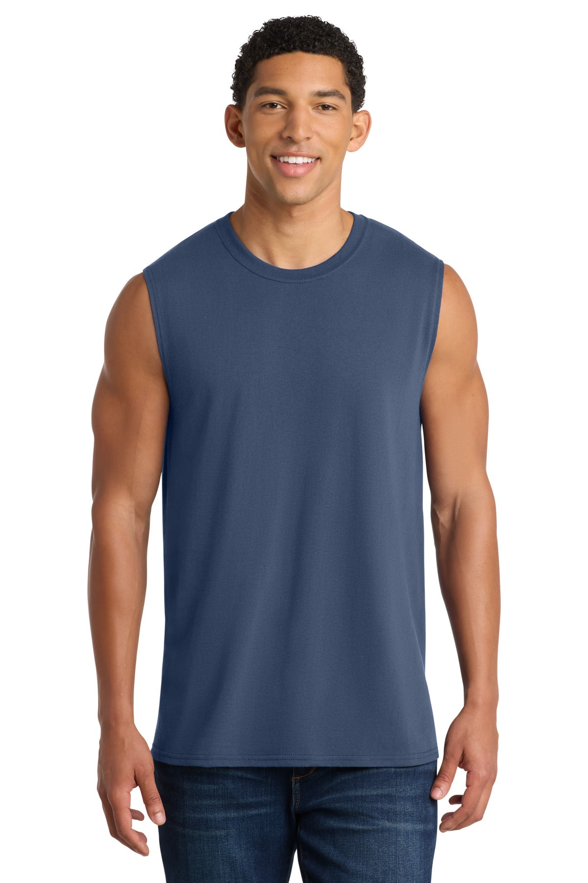 Port & Co Men's Core Cotton Sleeveless Tee