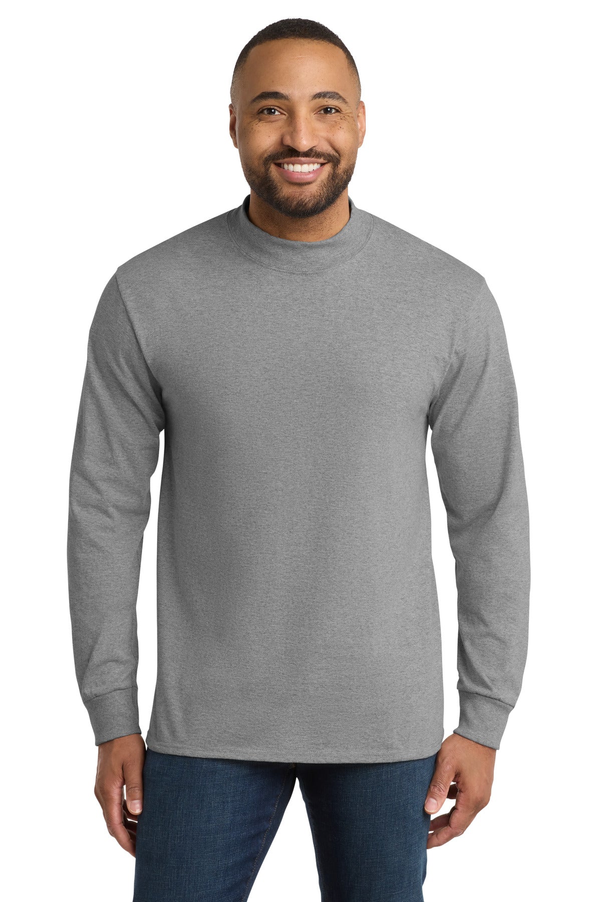 Port & Co Men's Essential Mock Turtleneck