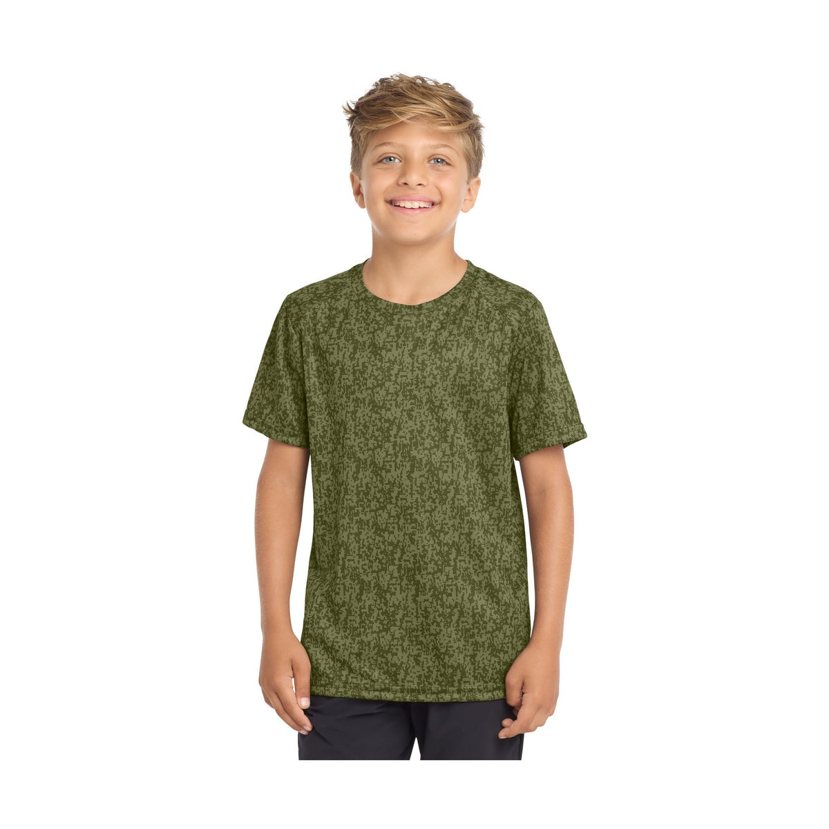 Sport-Tek Youth Digi Camo Tee