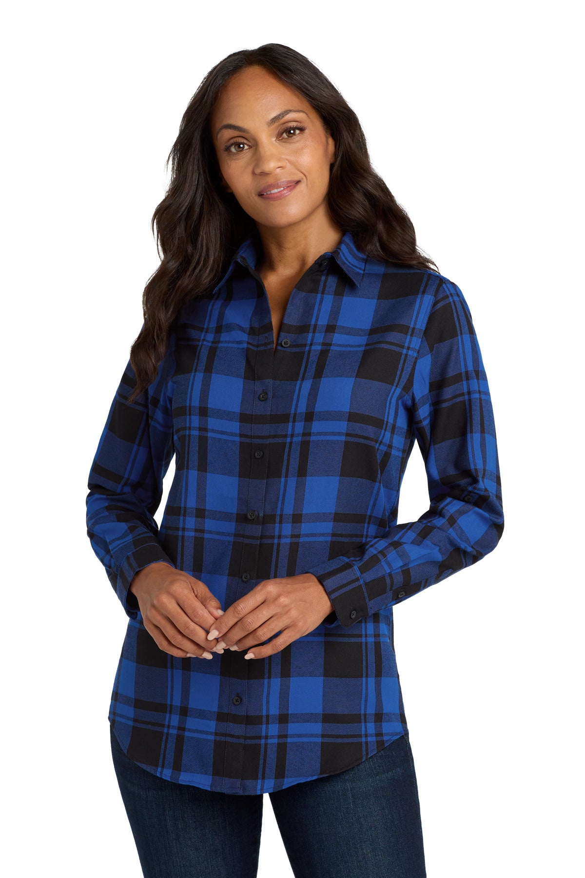 Port Authority Women's Plaid Flannel Tunic