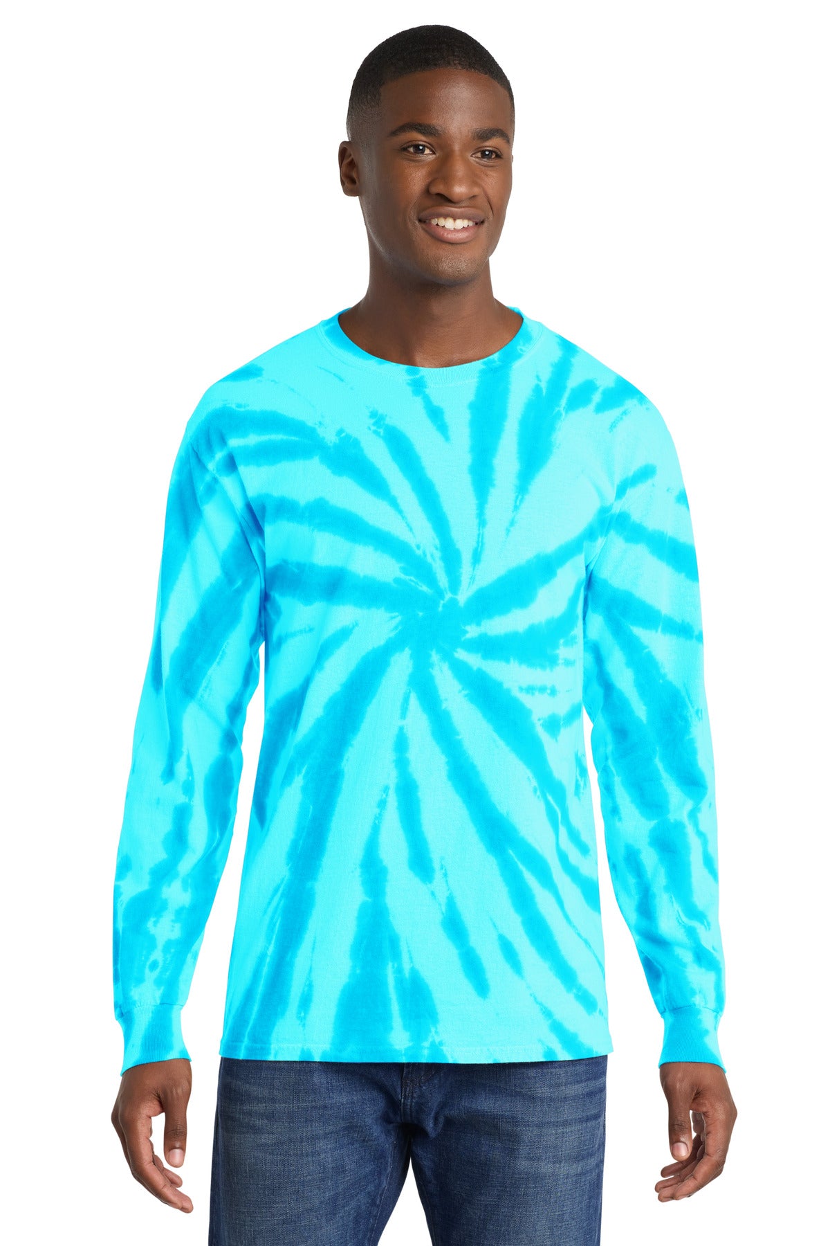 Port & Co Men's Tie-Dye Long Sleeve Tee