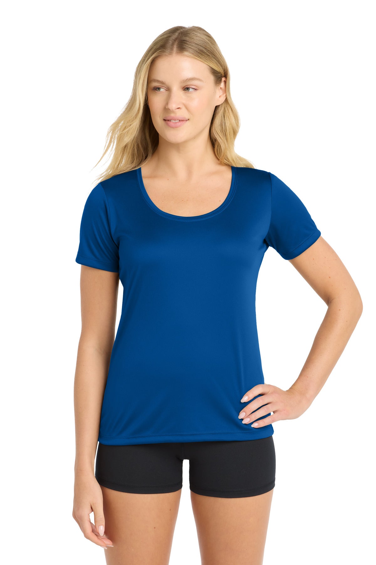 Sport-Tek Women's Posi-UV Pro Scoop Neck Tee