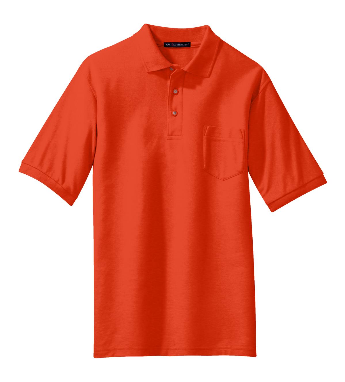 Port Authority Men's Silk Touch Polo with Pocket-3