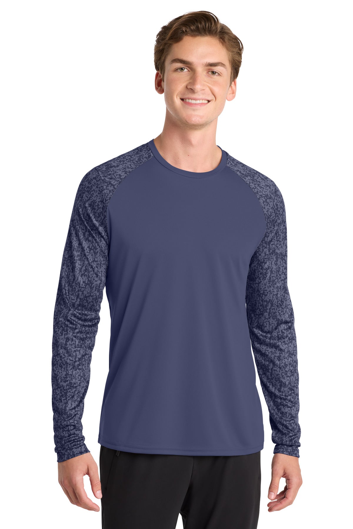 Sport-Tek Men's Long Sleeve Digi Camo Tee