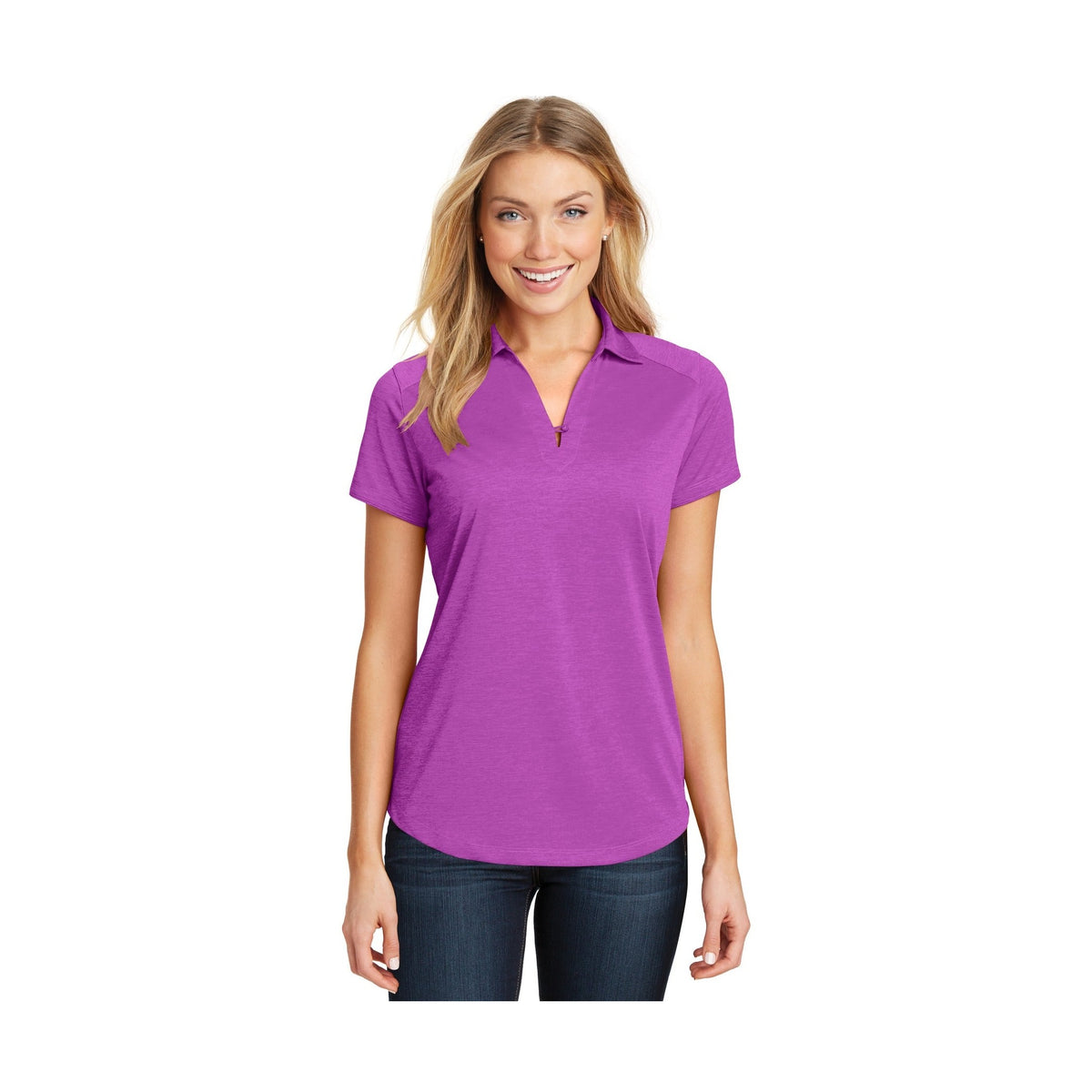 Port Authority Women's Digi Heather Performance Polo-1