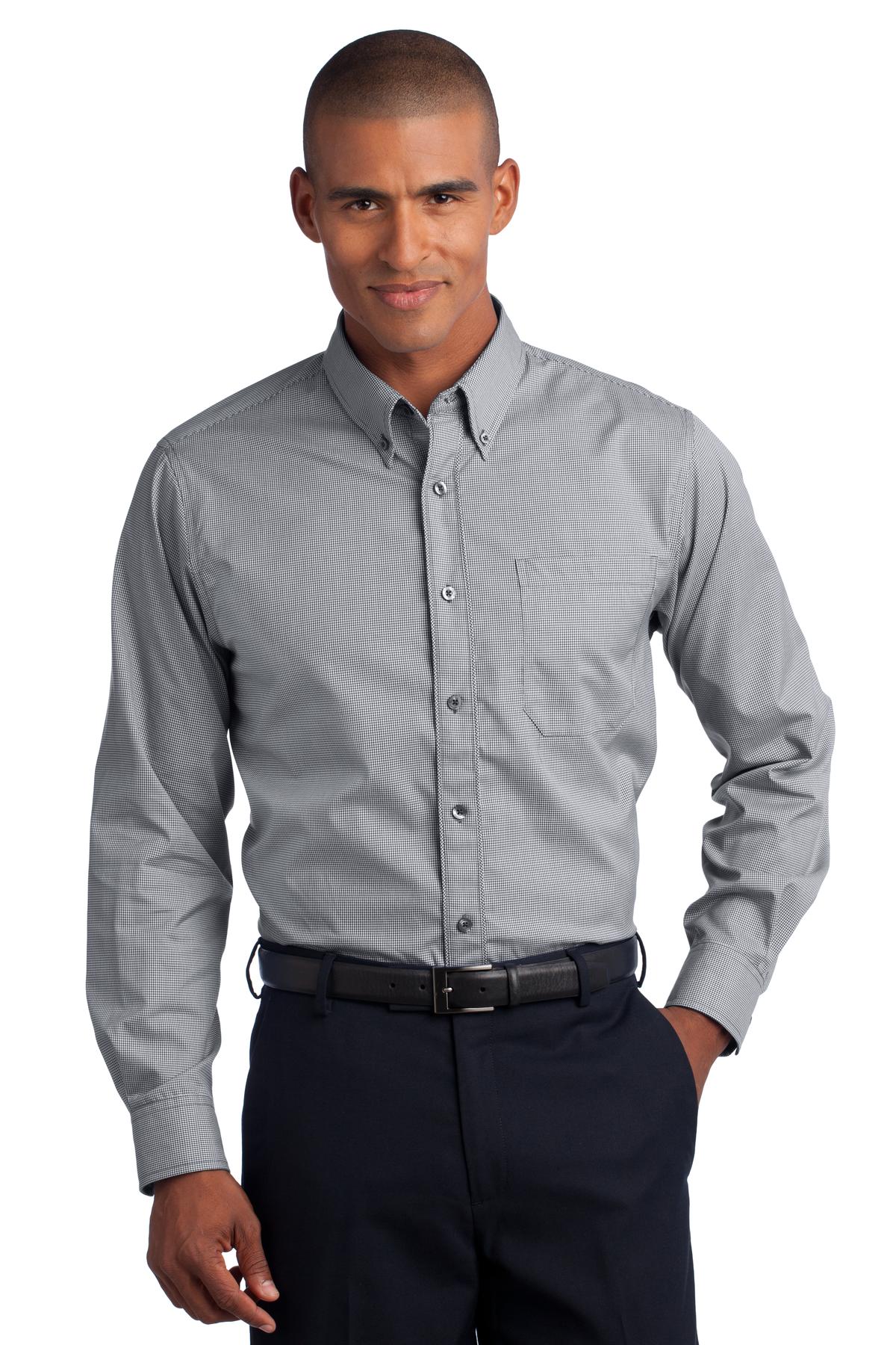 Red House ® - Mini-Check Non-Iron Button-Down Shirt-1