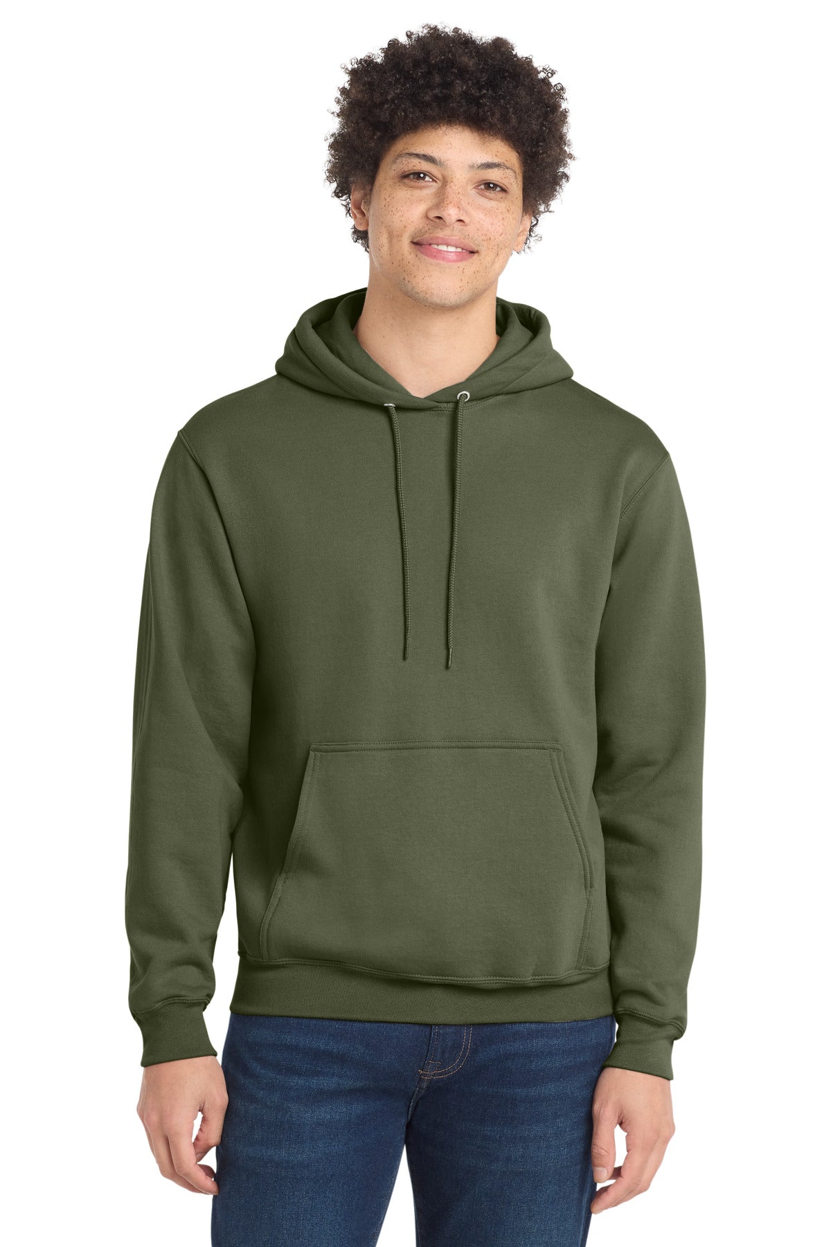 Port & Co Men's Core Fleece Pullover Hooded Sweatshirt