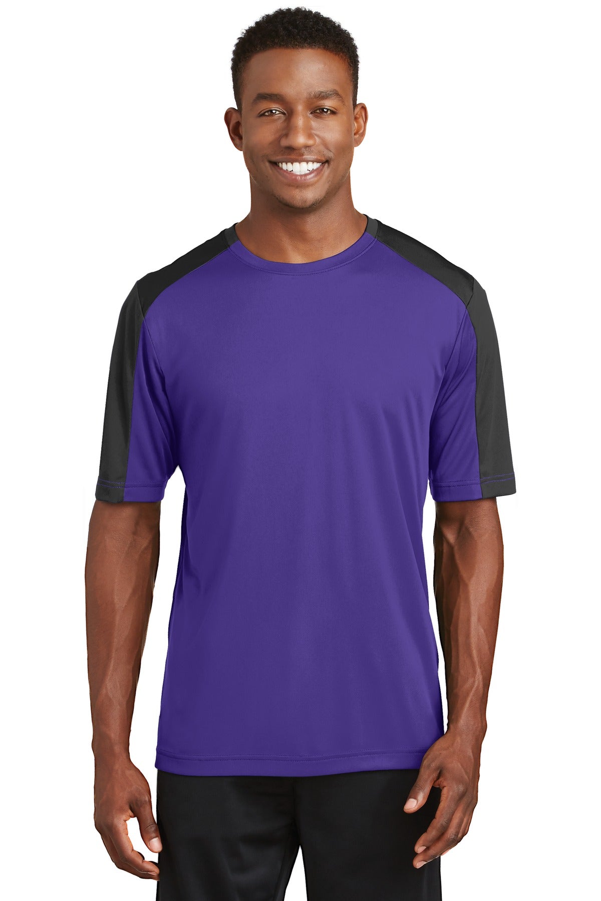 Sport-Tek Men's PosiCharge Competitor Sleeve-Blocked Tee-1