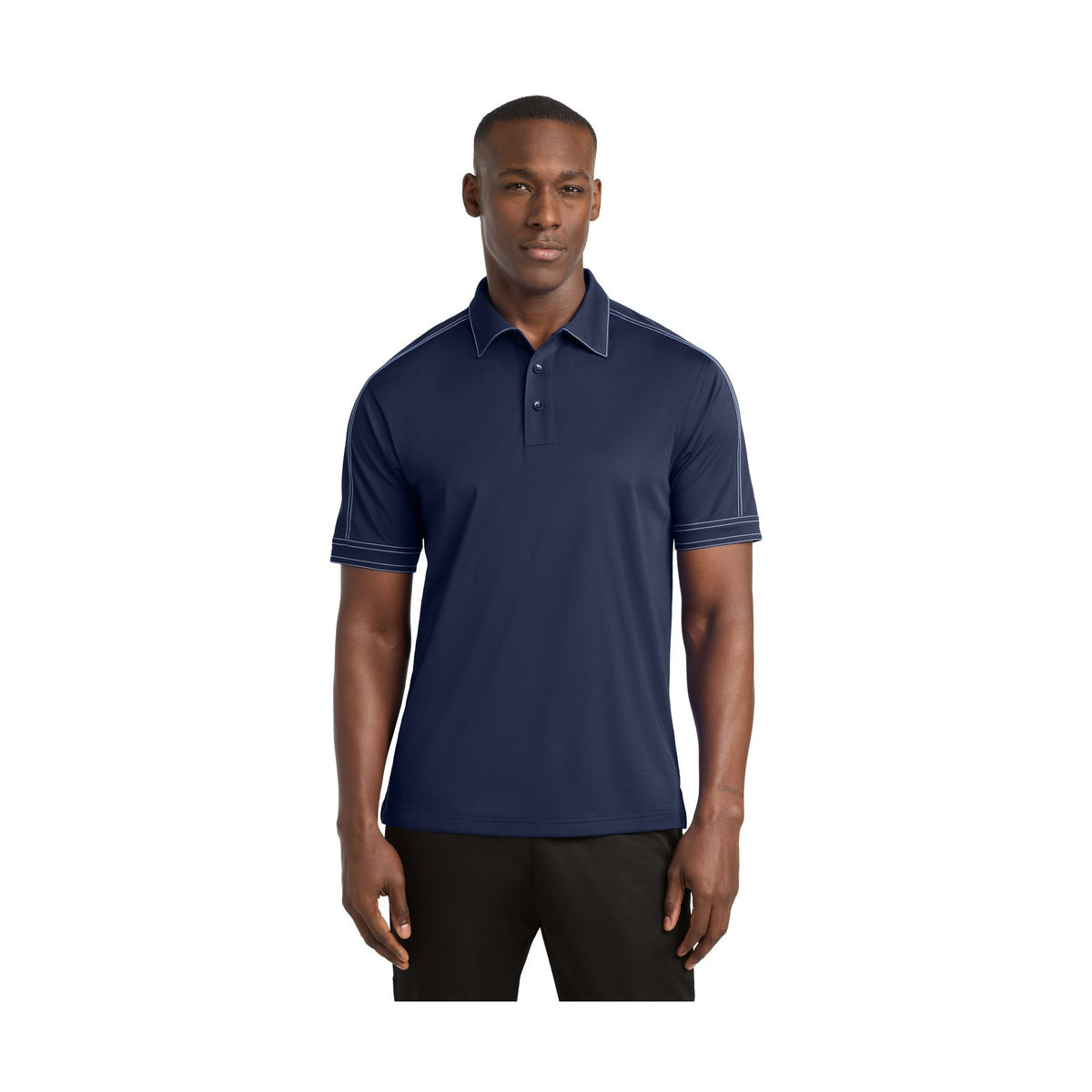 Sport-Tek Men's Contrast Stitch Micropique Sport-Wick Polo