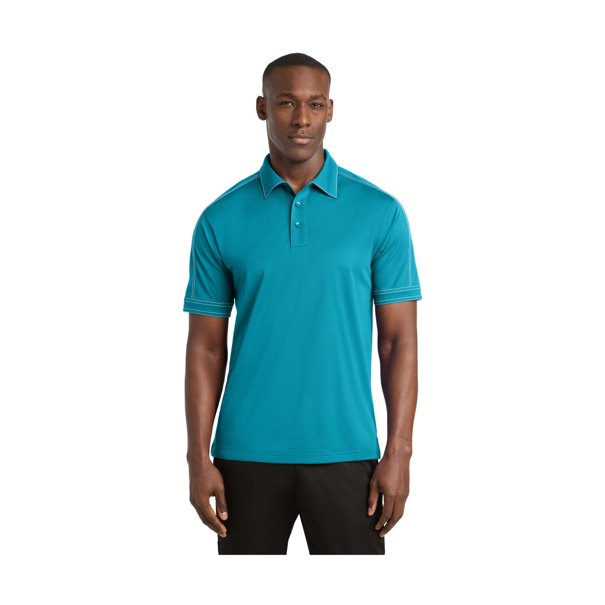 Sport-Tek Men's Contrast Stitch Micropique Sport-Wick Polo