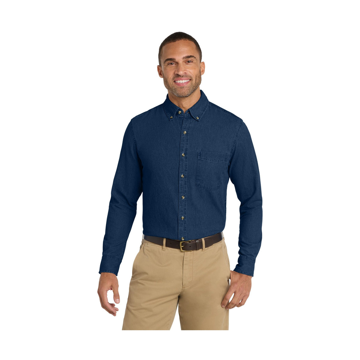 Port & Company ® - Long Sleeve Value Denim Shirt