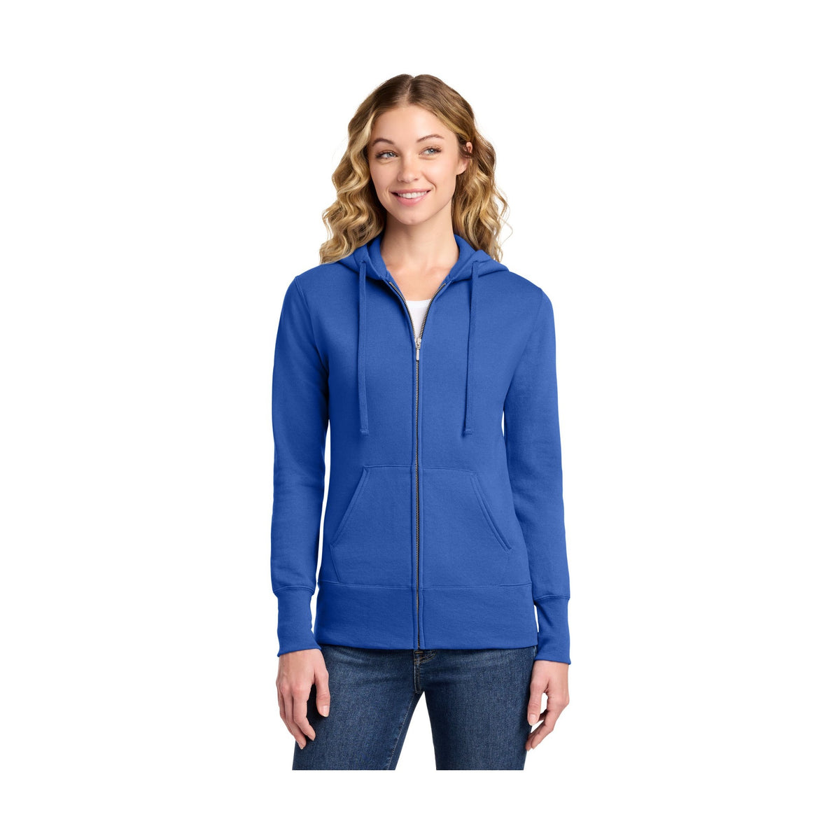 Port & Co Women's Core Fleece Full-Zip Hooded Sweatshirt