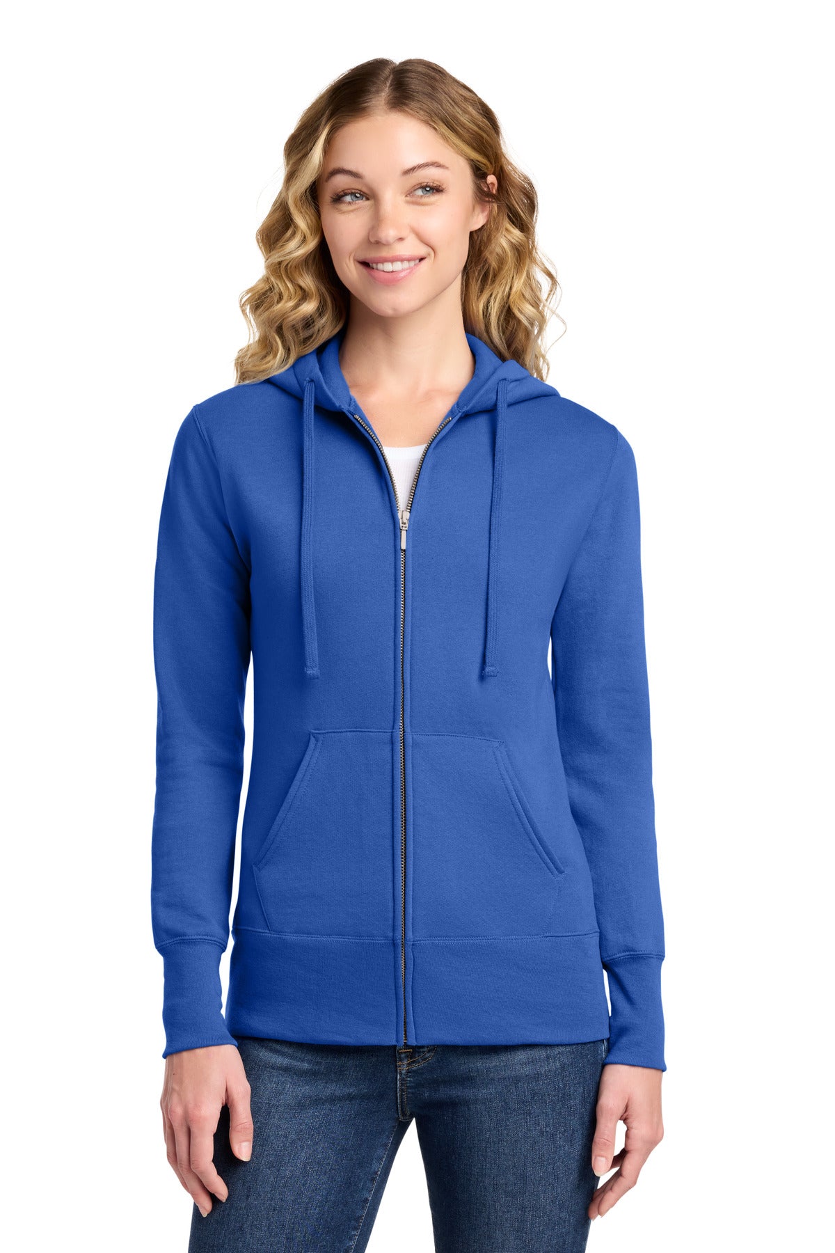 Port & Co Women's Core Fleece Full-Zip Hooded Sweatshirt