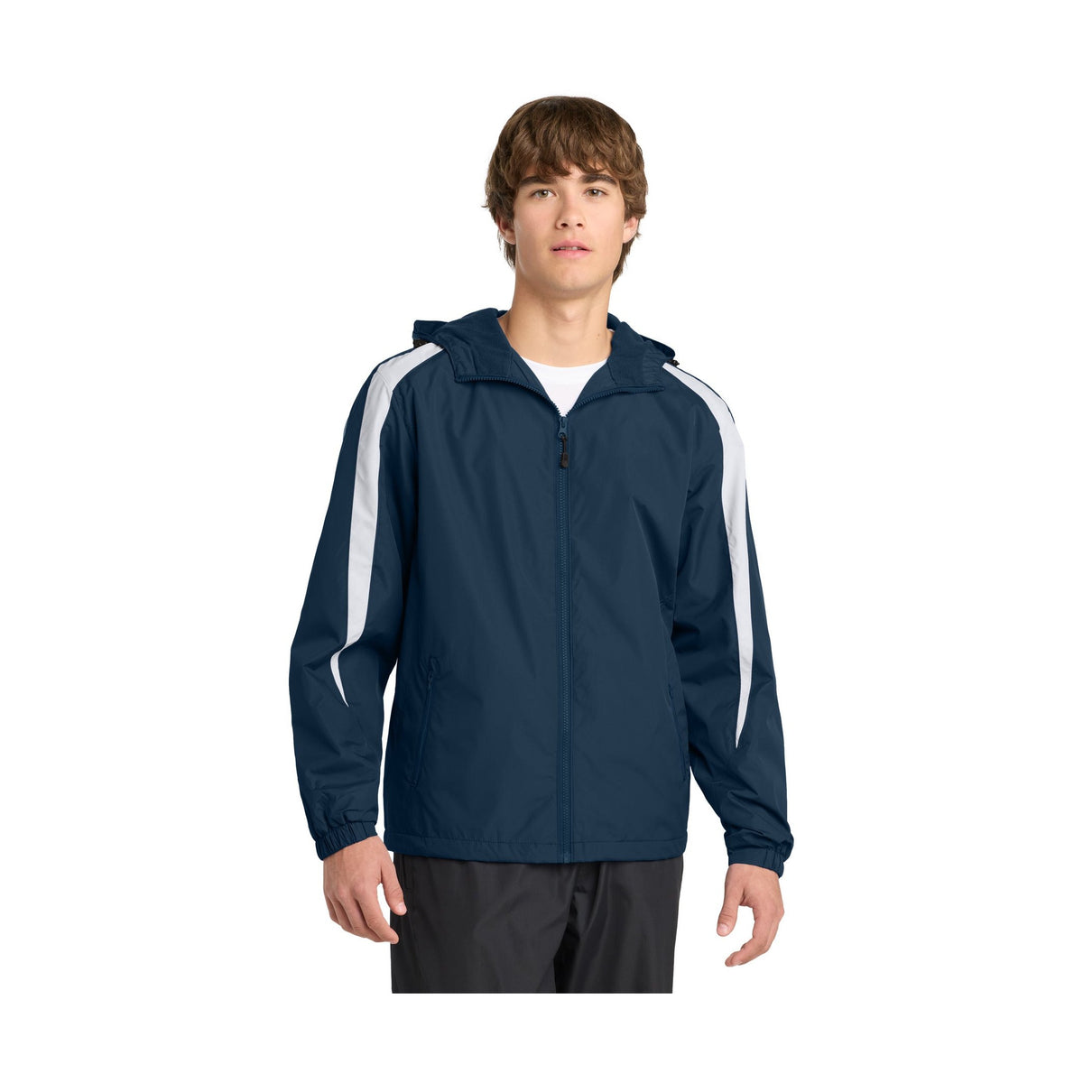 Sport-Tek Men's Fleece-Lined Colorblock Jacket