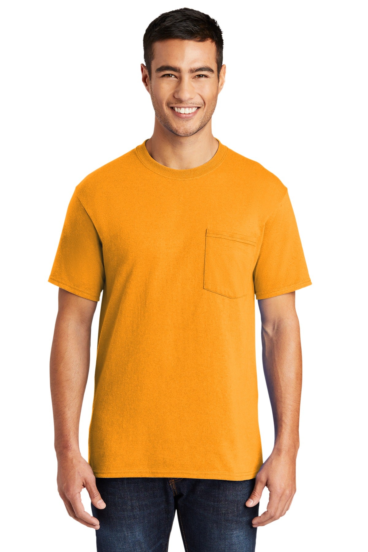 Port & Co Men's Core Blend Pocket Tee