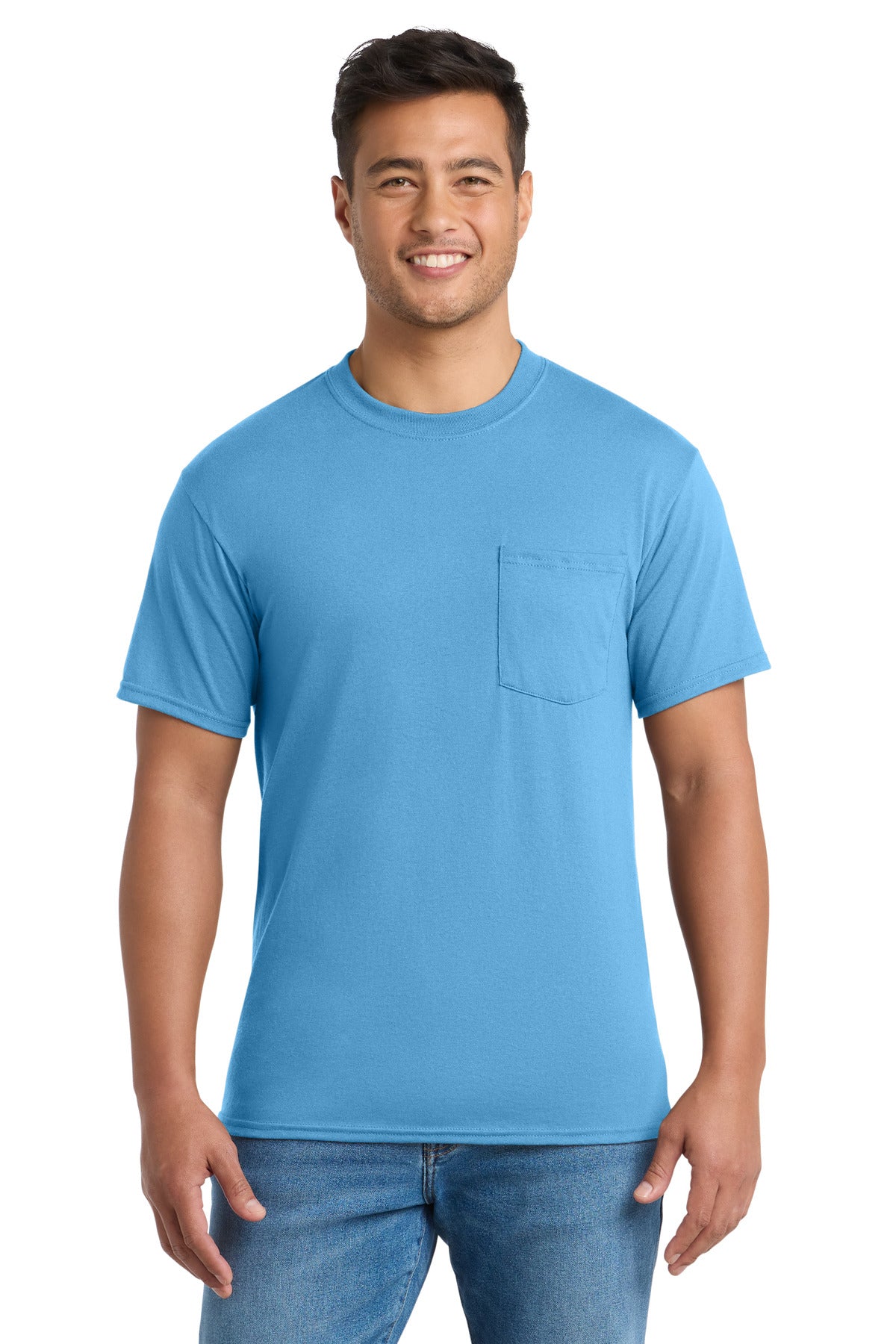 Port & Co Men's Core Blend Pocket Tee