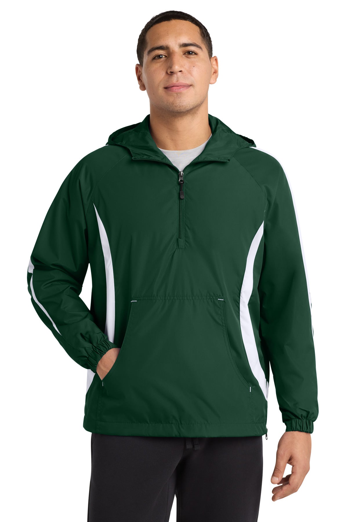 Sport-Tek Men's Colorblock Raglan Anorak