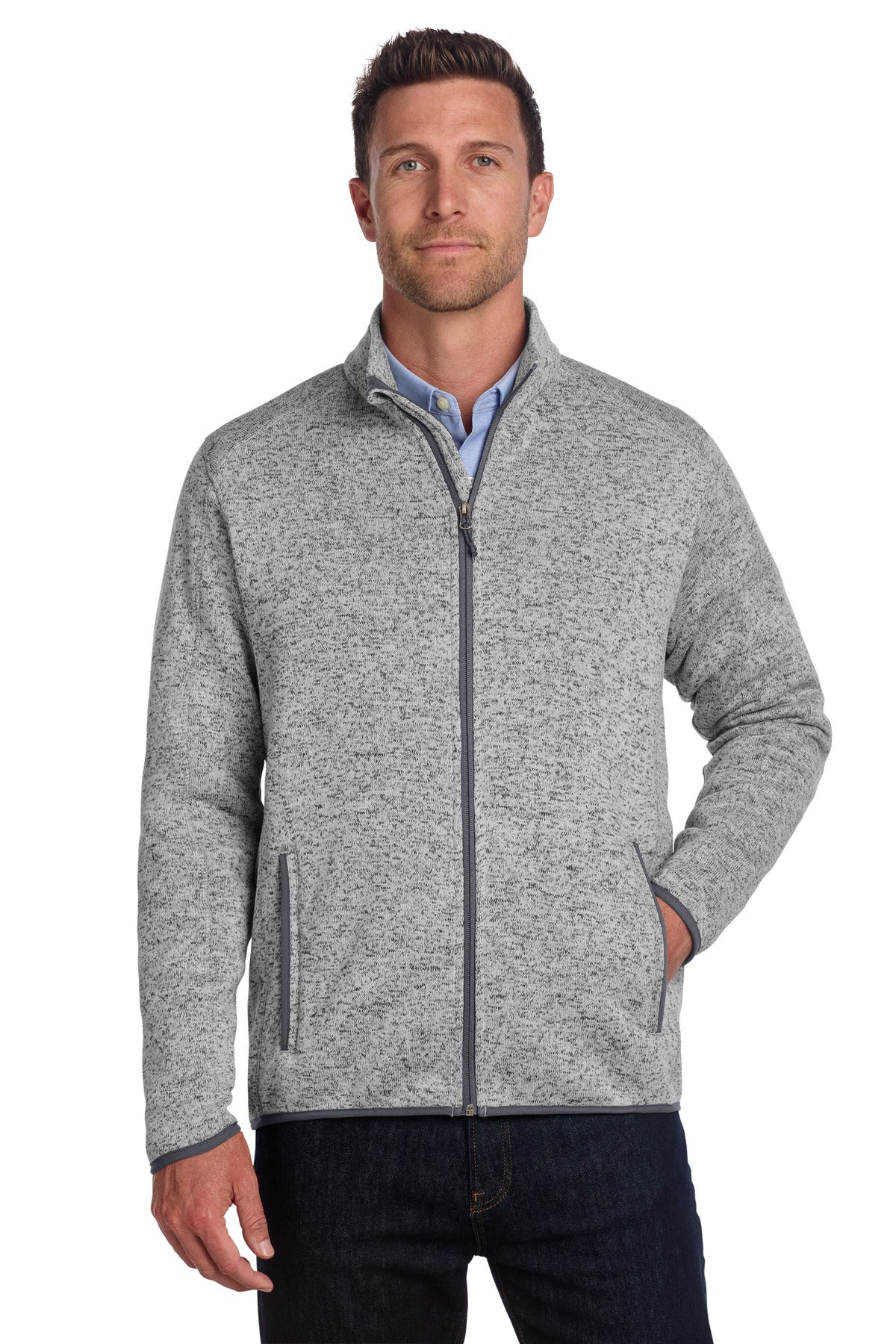 Port Authority Men's Sweater Fleece Jacket