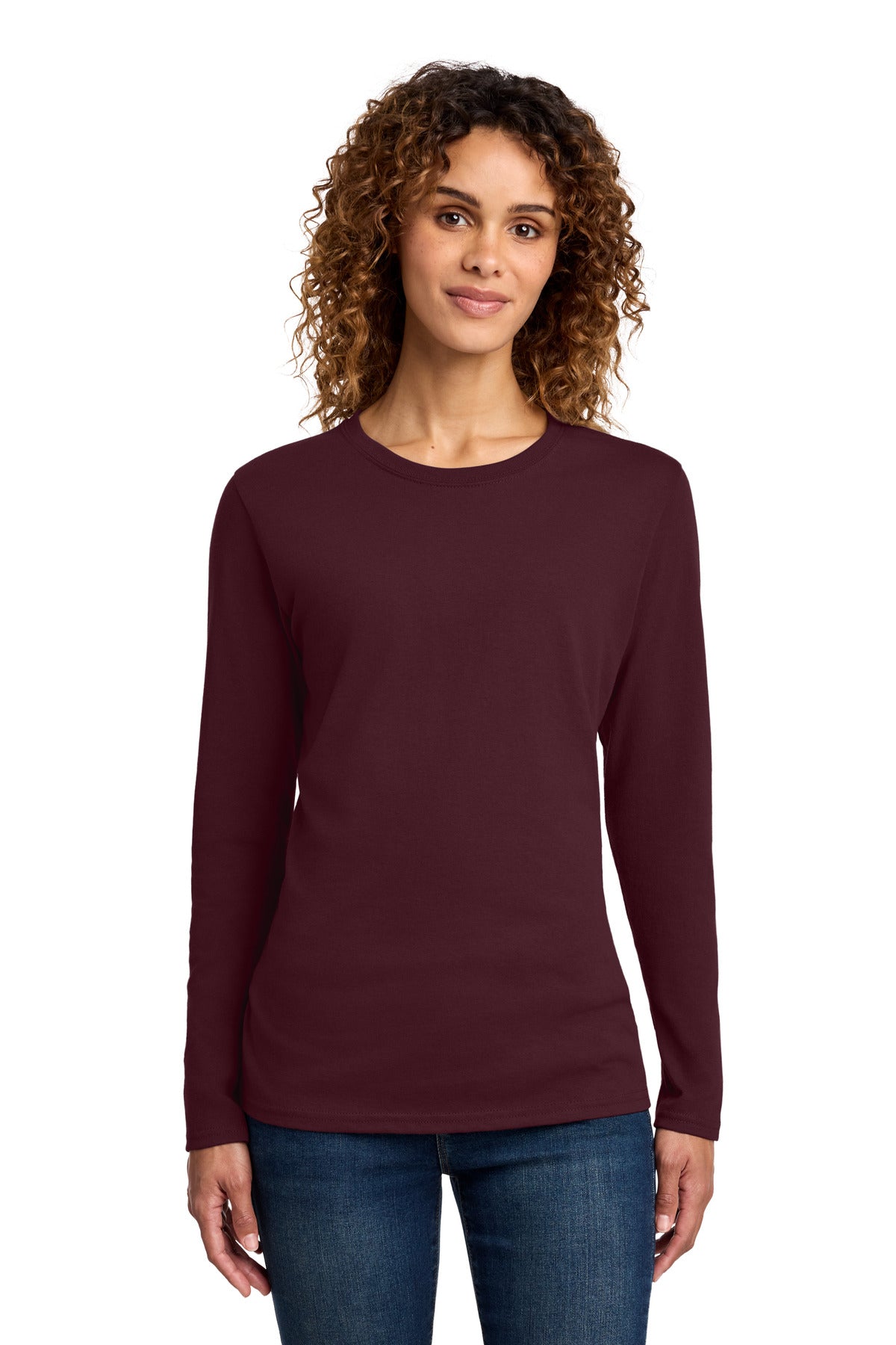 Port & Co Women's Long Sleeve Core Cotton Tee