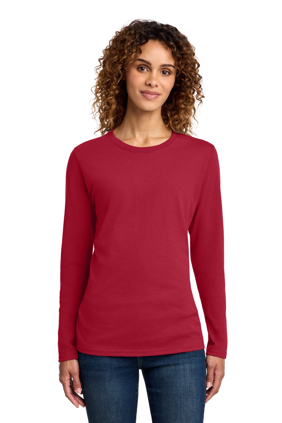 Port & Co Women's Long Sleeve Core Cotton Tee