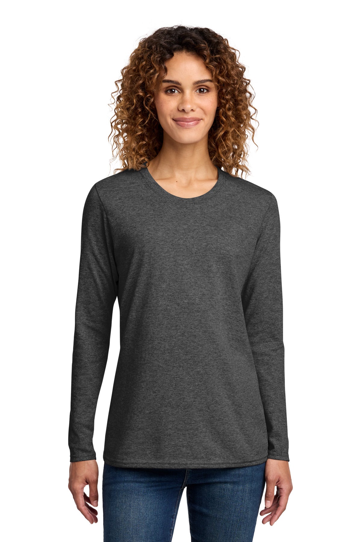 Port & Co Women's Long Sleeve Core Cotton Tee