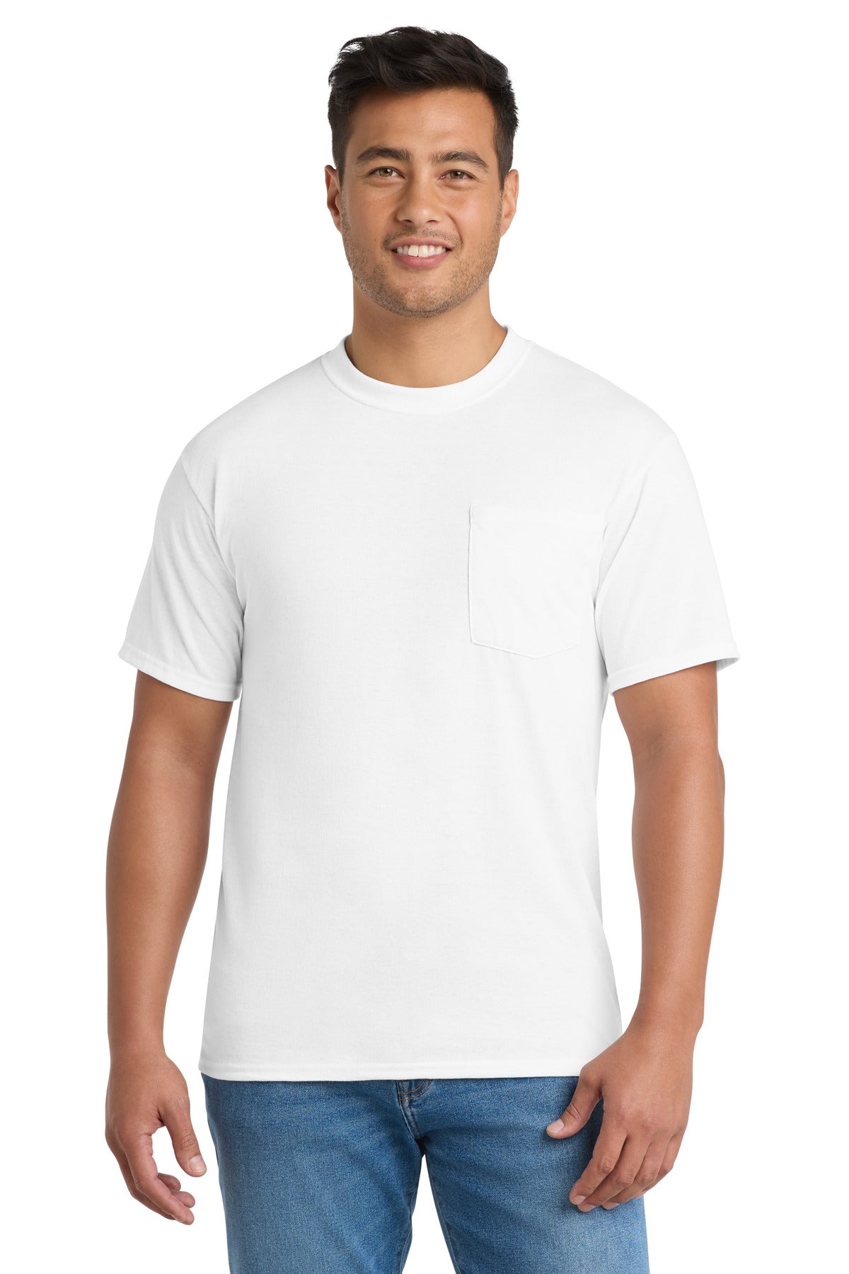 Port & Co Men's Core Blend Pocket Tee