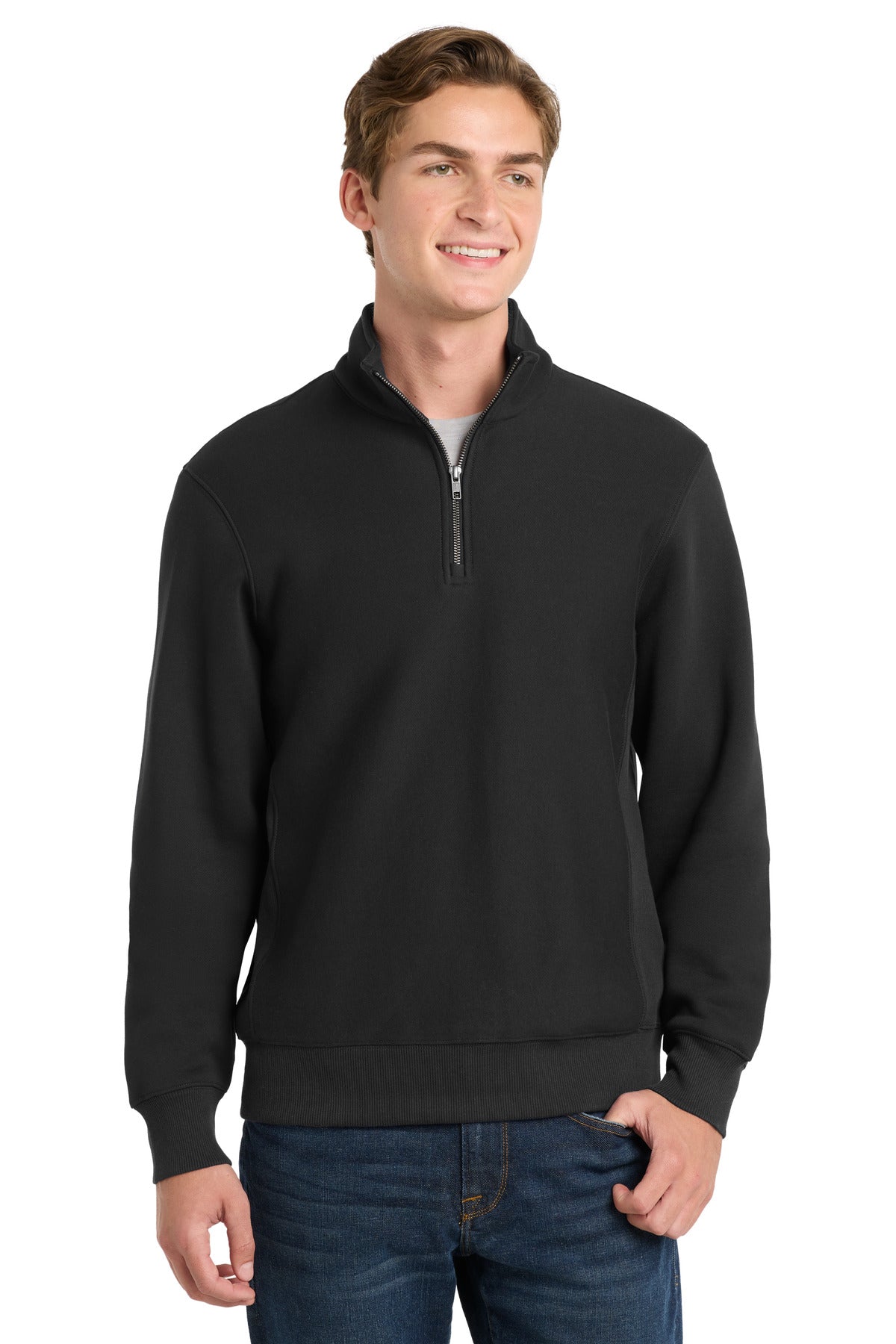 Sport-Tek Men's Super Heavyweight 1/4-Zip Pullover Sweatshirt