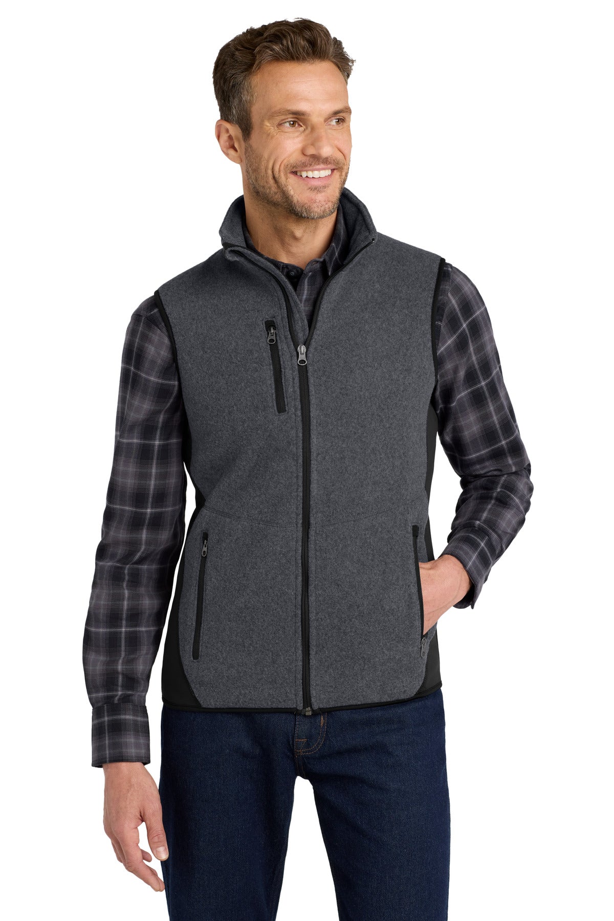 Port Authority Men's R-Tek Pro Fleece Full-Zip Vest
