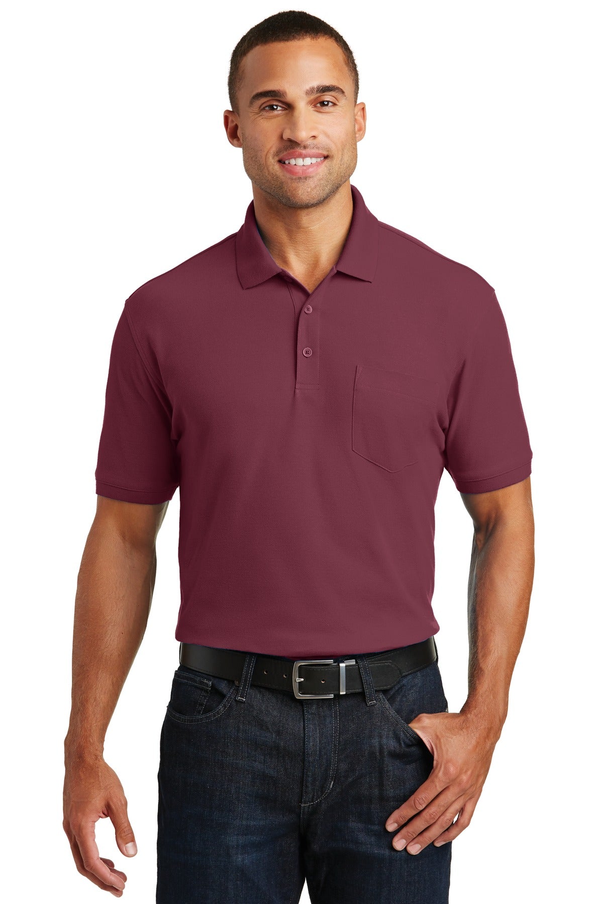 Port Authority Men's Core Classic Pique Pocket Polo