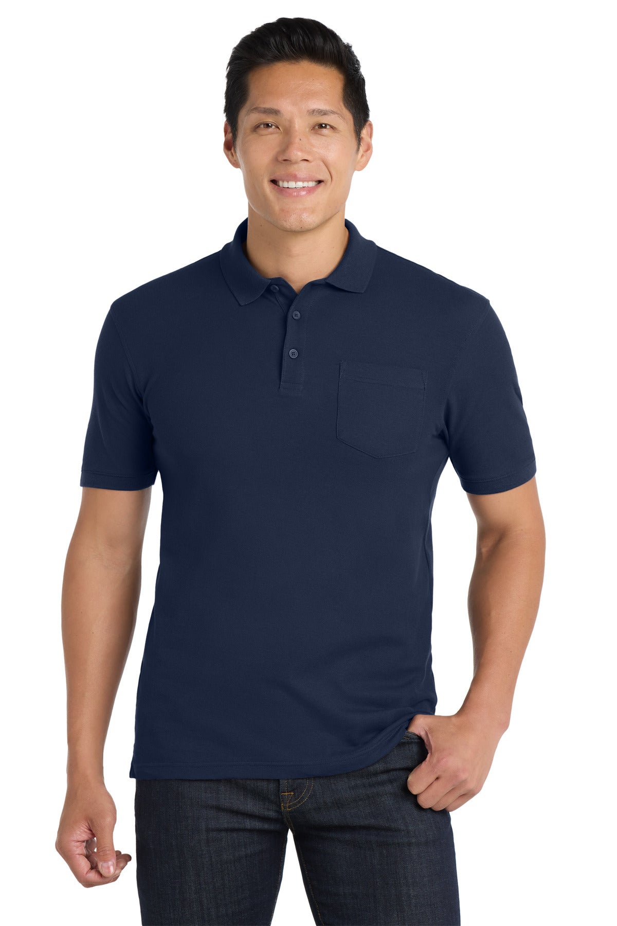 Port Authority Men's Core Classic Pique Pocket Polo