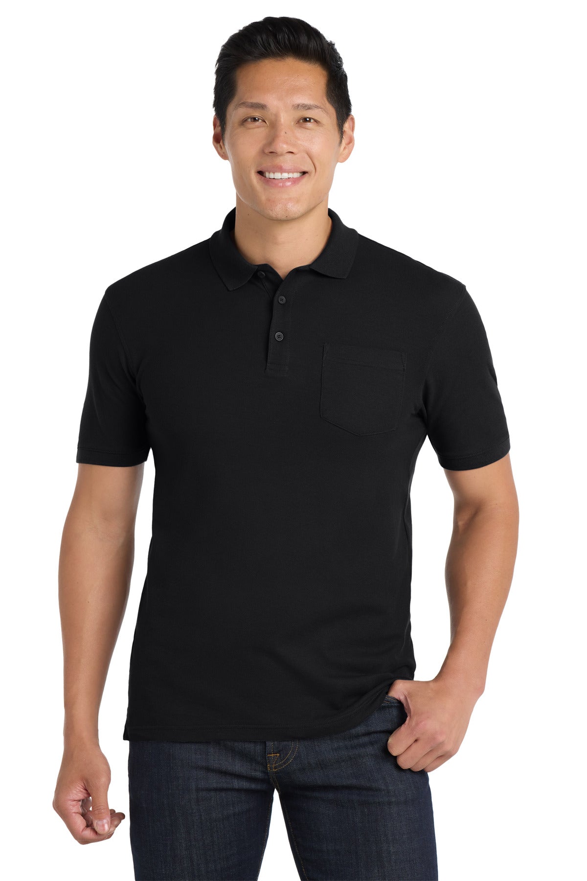 Port Authority Men's Core Classic Pique Pocket Polo